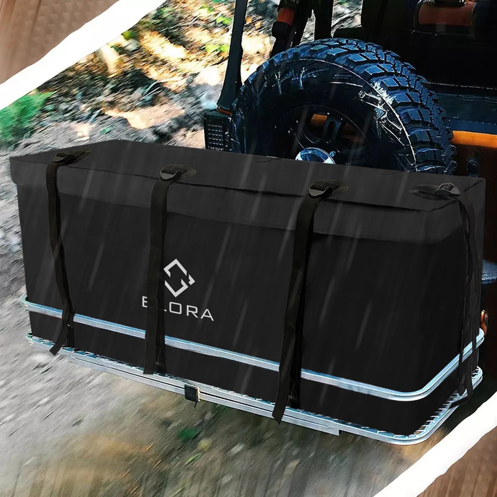 2 Elora Car Roof Rack Cargo Luggage Travel Bag Extra Storage Weatherresistant, 2 of 8