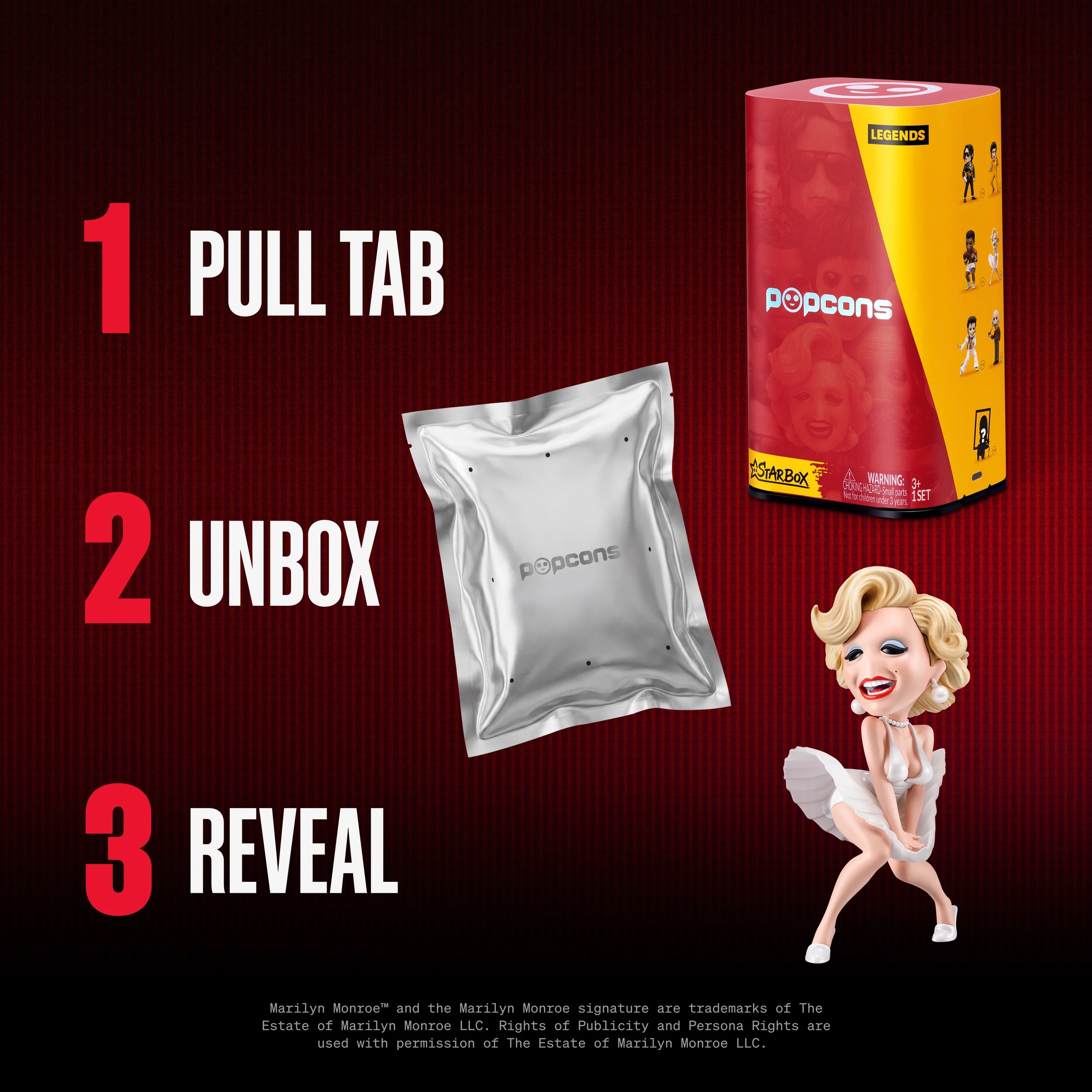 4 Starbox Popcons Legends by Starbox Figurine - Assorted, 4 of 10