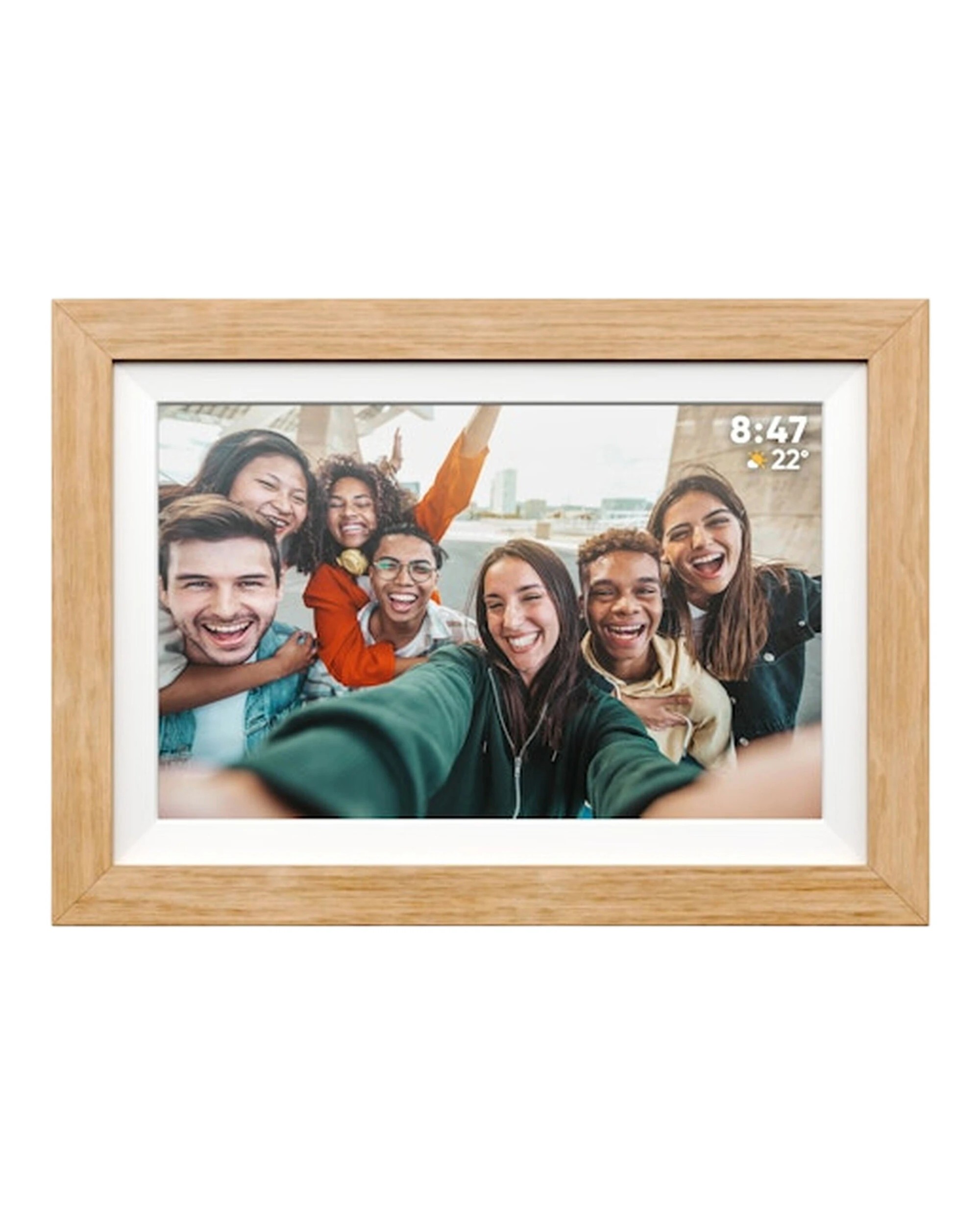 1 Fotostream 21.5inch Wifi Digital Photo Frame With 3 Interchangeable Frames, 1 of 4