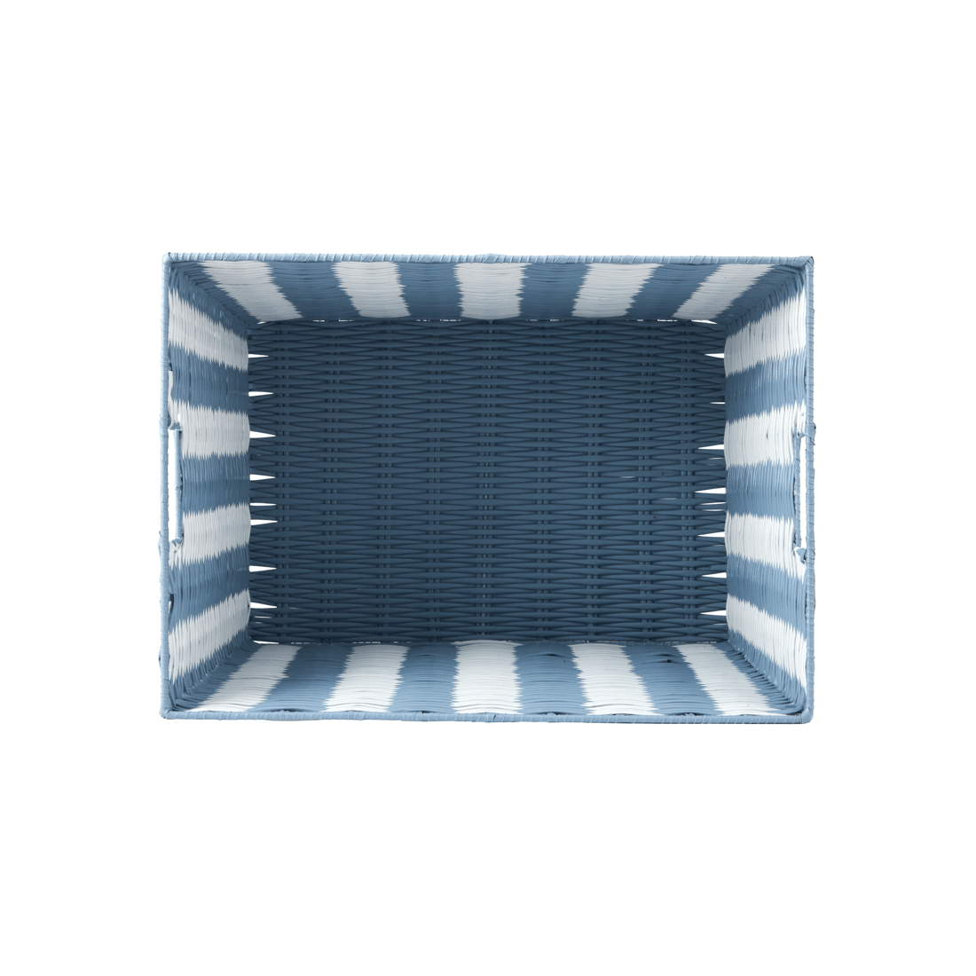 4 Blue Rattan Look Basket, 4 of 5