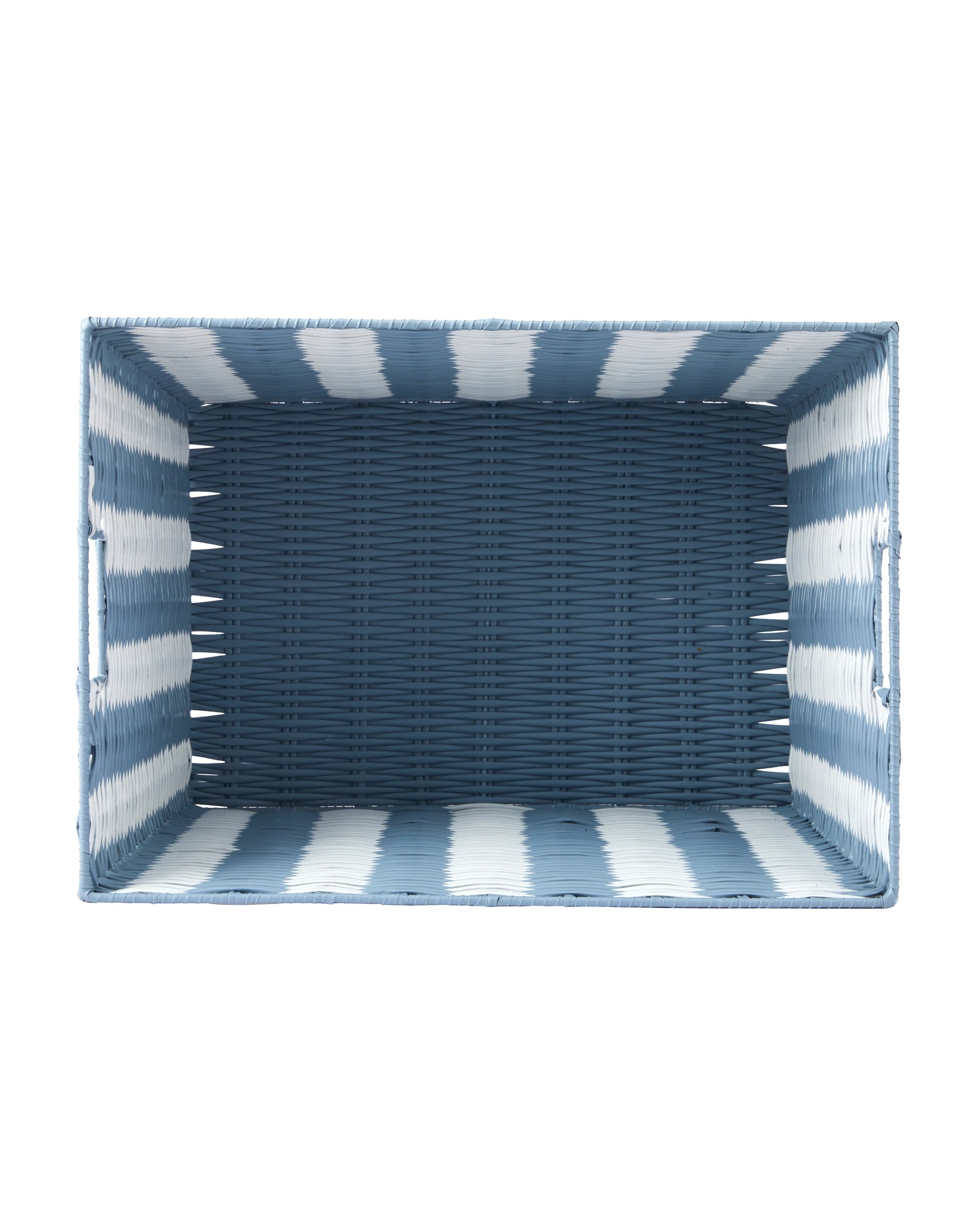 4 Blue Rattan Look Basket, 4 of 5