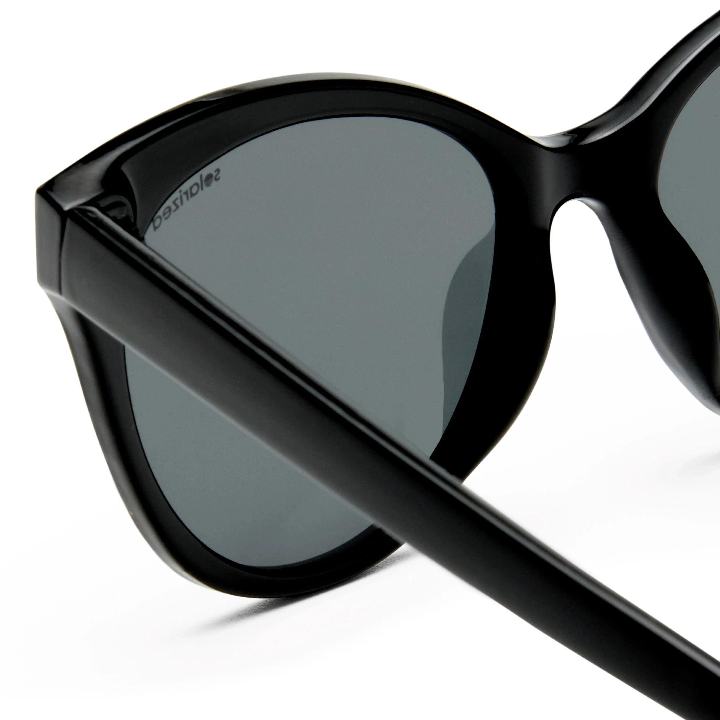 3 SOLARIZED® Soft Cat-Eye Sunglasses BLACK, 3 of 5