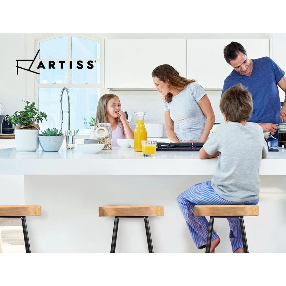 8 Artiss 4x Bar Stools Tractor Seat 75cm - Brown, 8 of 8