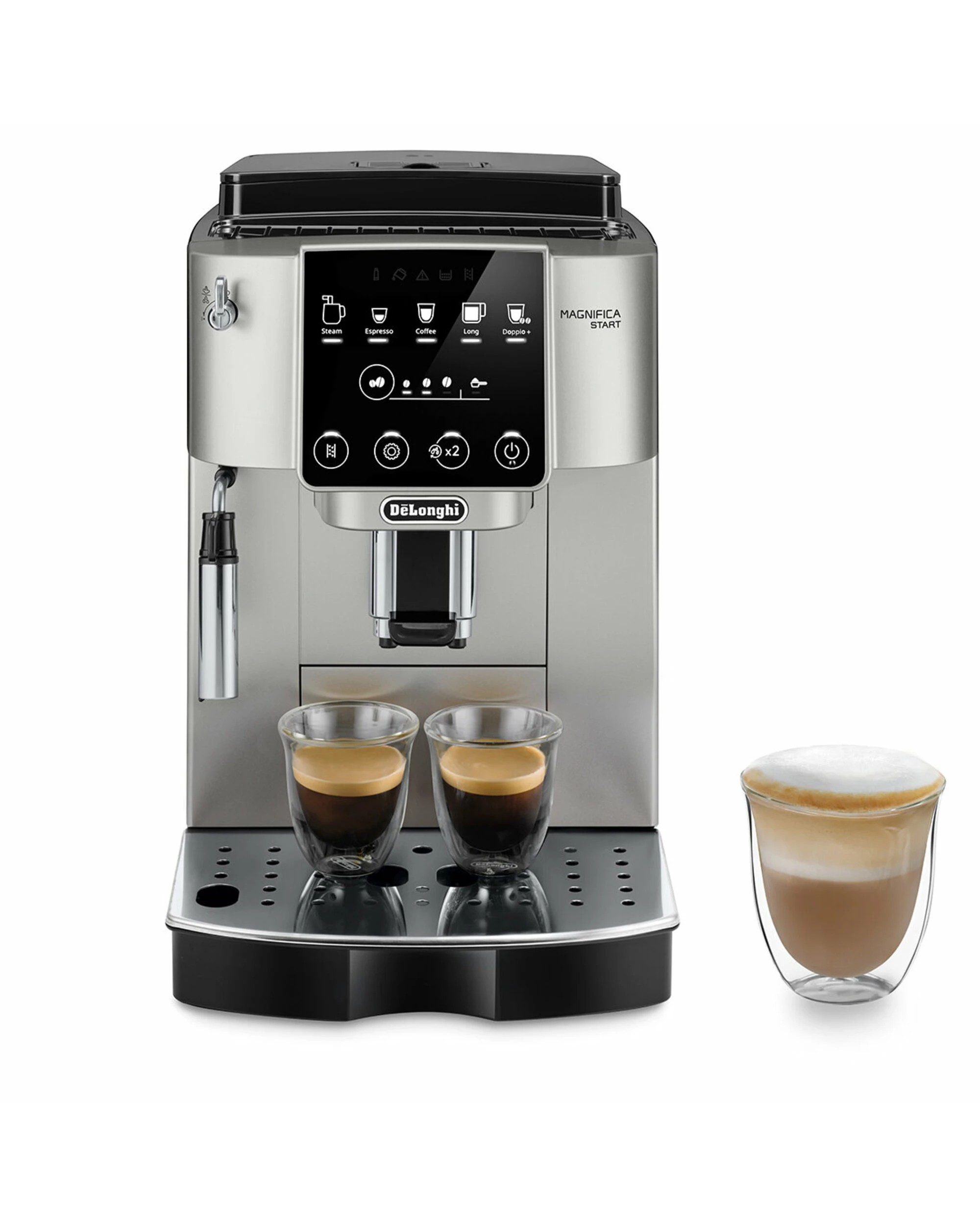 2 De'Longhi Magnifica Start Fully Automatic Coffee Machine Silver, 2 of 5
