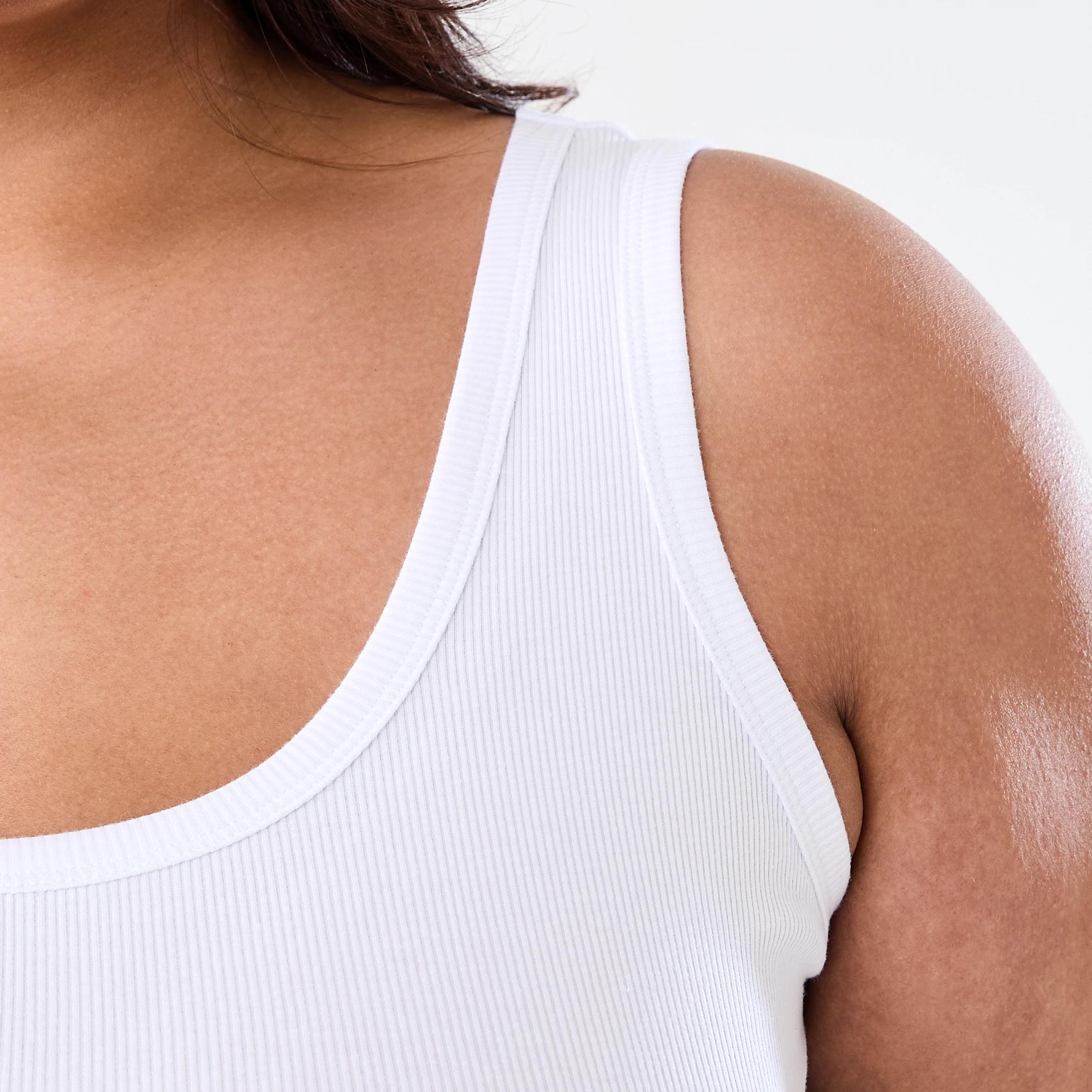 5 Curve Sleeveless Rib Tank White, 5 of 6