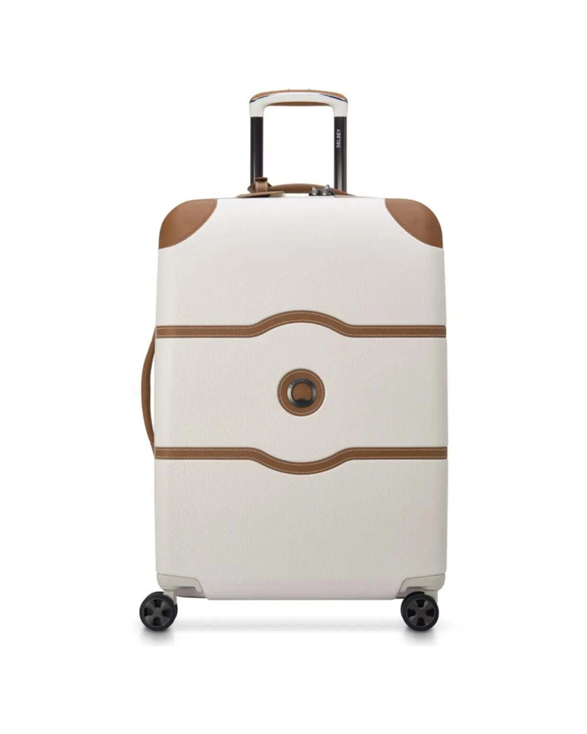 1 Delsey Chatelet Air 2.0 66 cm 4-Wheel Suitcase TSA Lock Patented Zip Secure Angora - White, 1 of 6