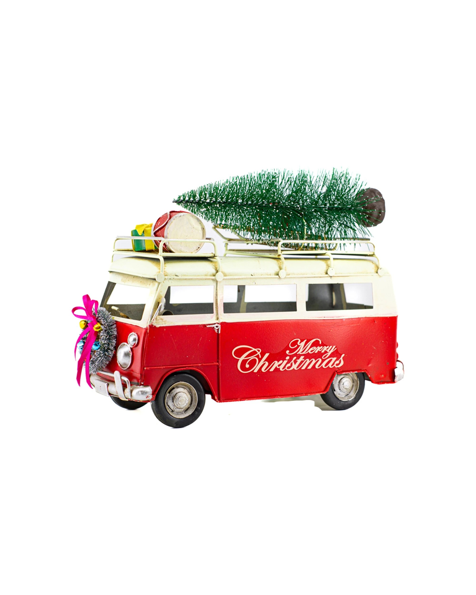 1 Boyle Metal Collectable Christmas Van With Tree Ornament - Multi, 1 of 7