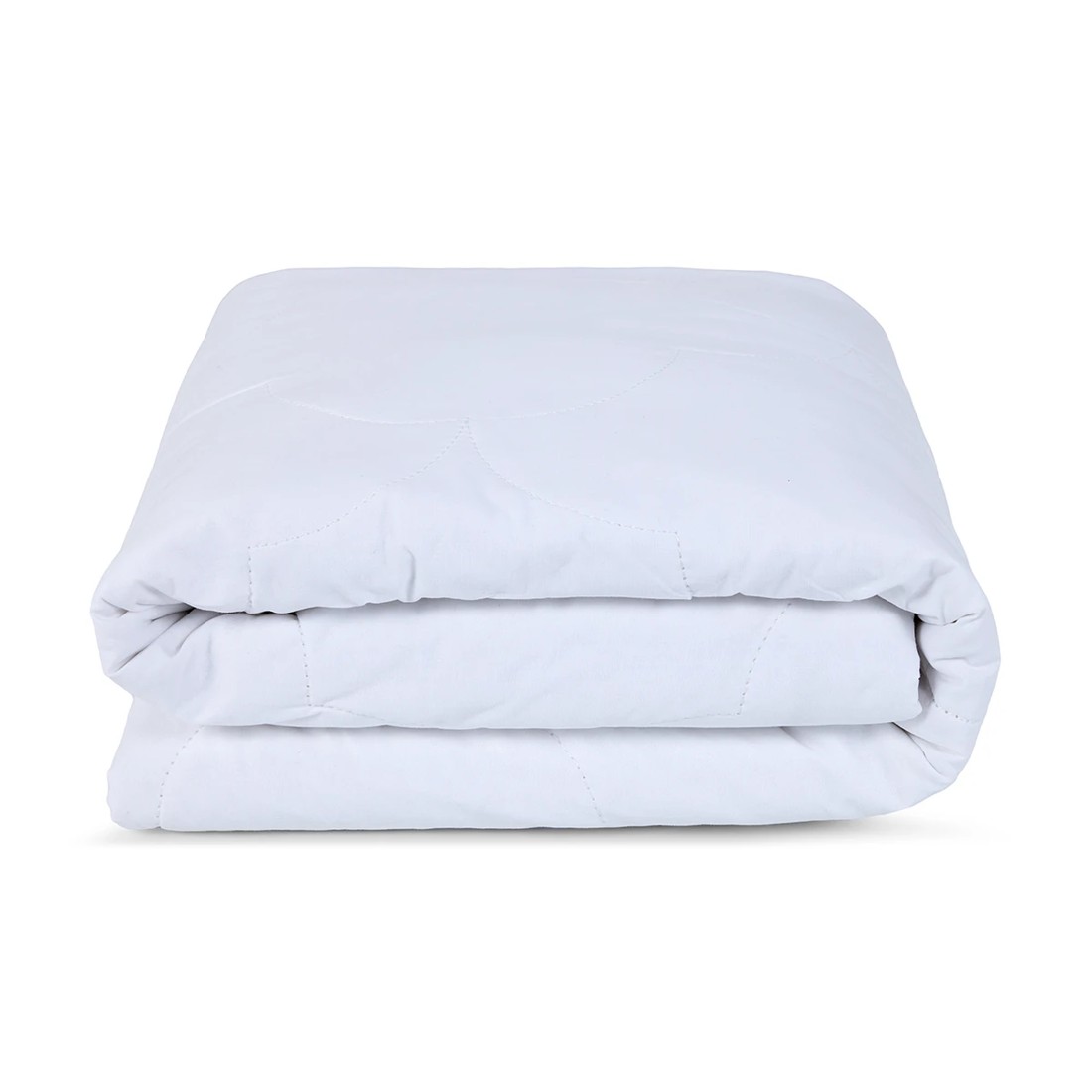 2 Cotton Filled Fitted Mattress Protector - Double Bed, White, 2 of 4