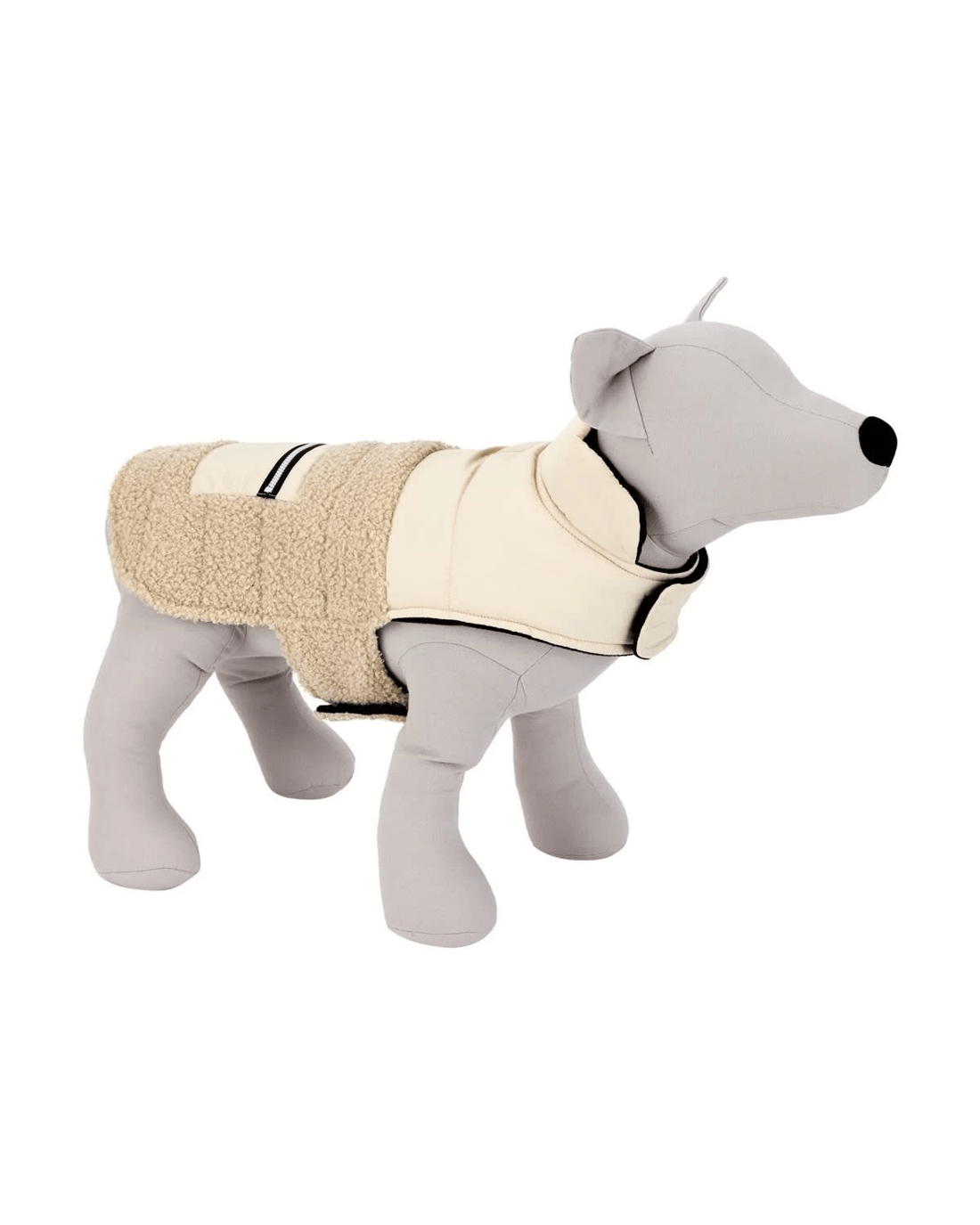 1 Pet Puffer Vest - Large, Cream, 1 of 10