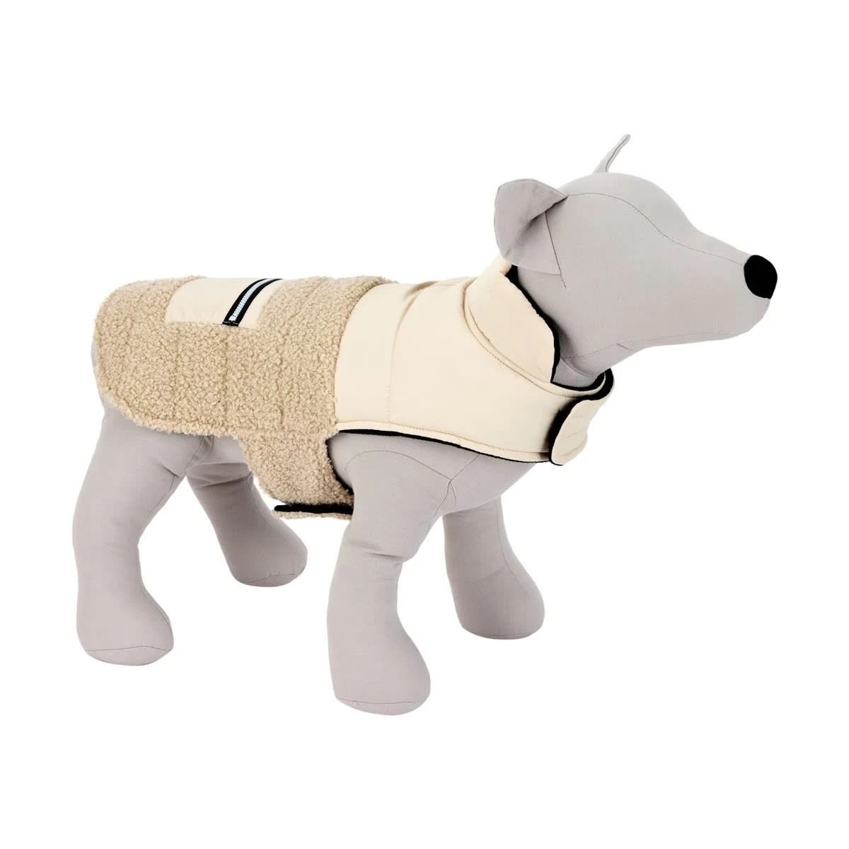 1 Pet Puffer Vest - Large, Cream, 1 of 10