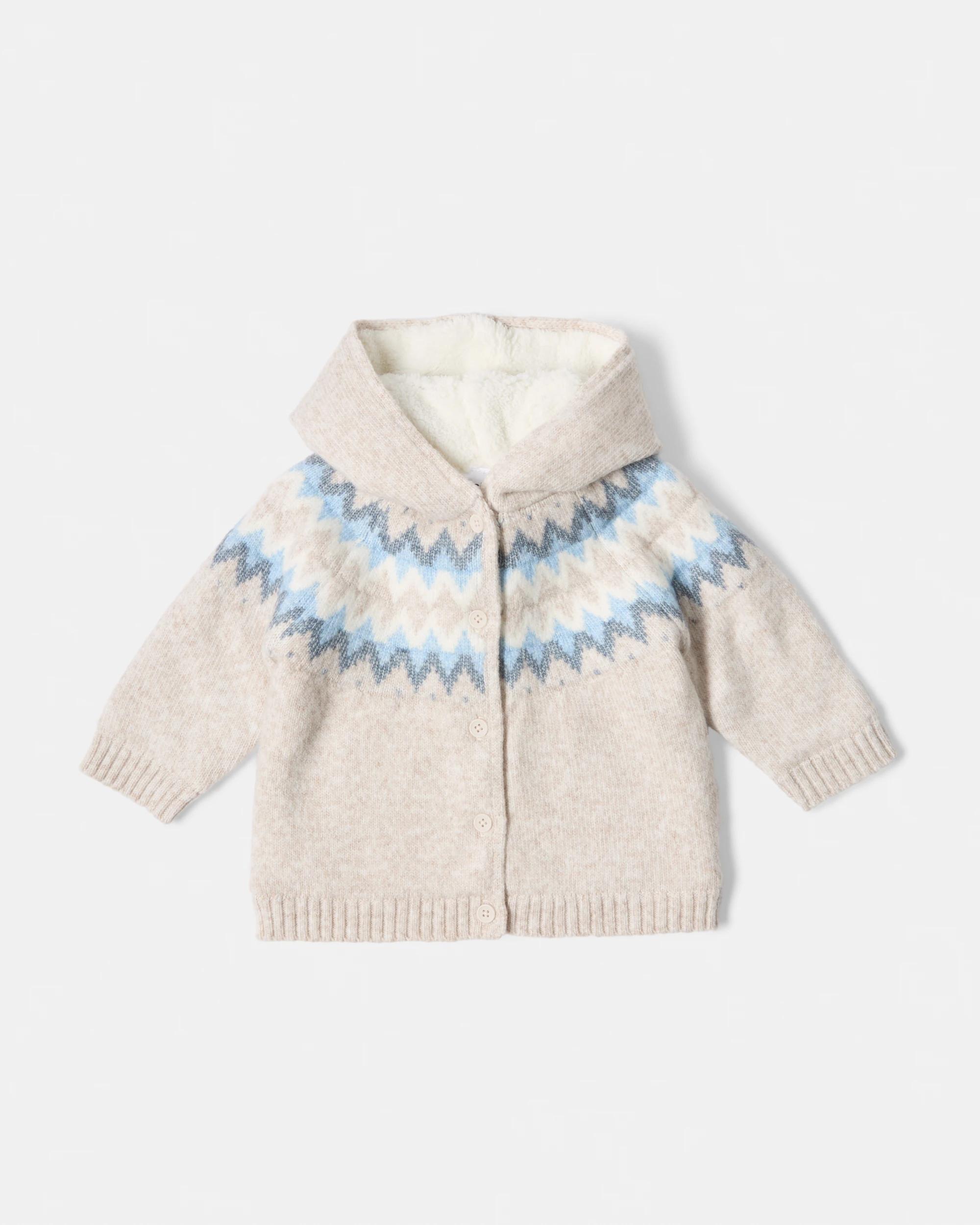 1 Sherpa Cable Cardigan Bgbl Fs, 1 of 3