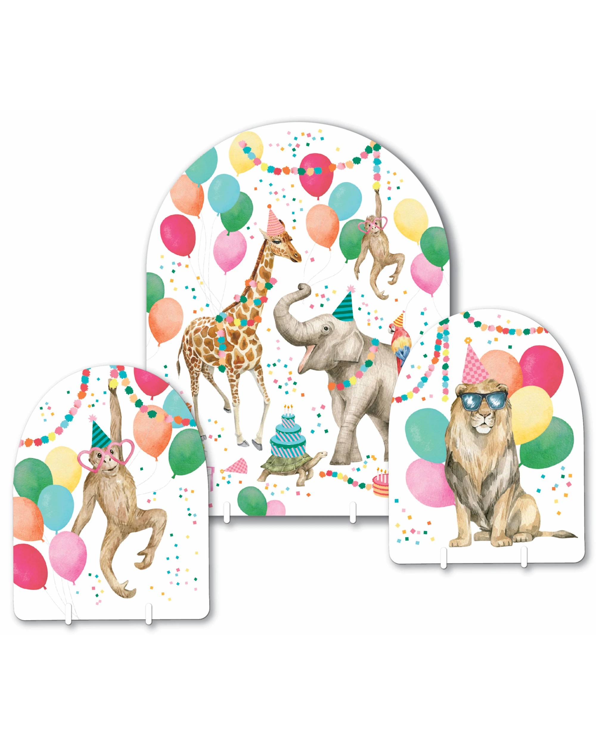 1 Artwrap Wild Party Animals Table Decorating Kit - Multi, 1 of 3