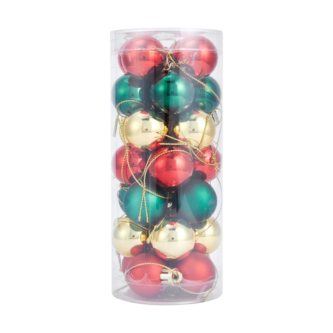 1 28 Pack 3cm Traditional Baubles, 1 of 9