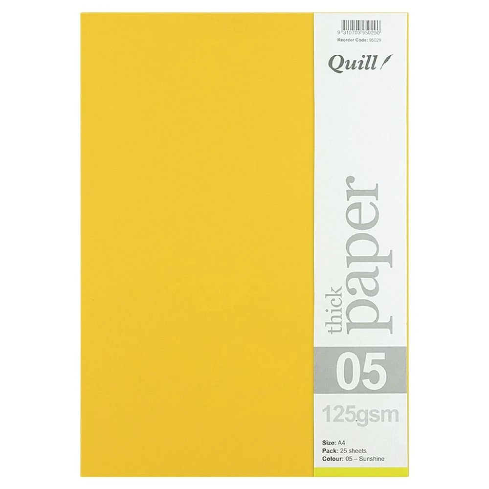 2 Quill A4 125gsm Paper Sunshine 25 Pack, 2 of 3
