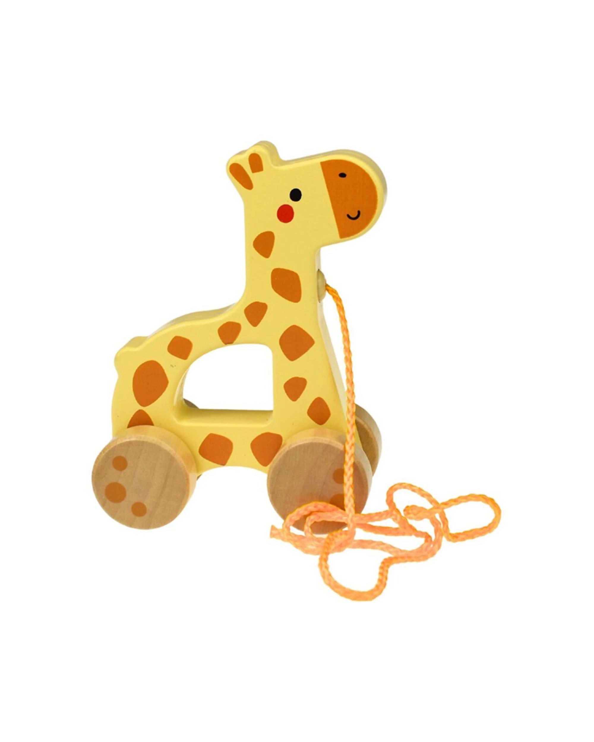 1 Tooky Toy My Forest Friends Wooden Pull Along Giraffe Kids Educational Play - Multi, 1 of 5