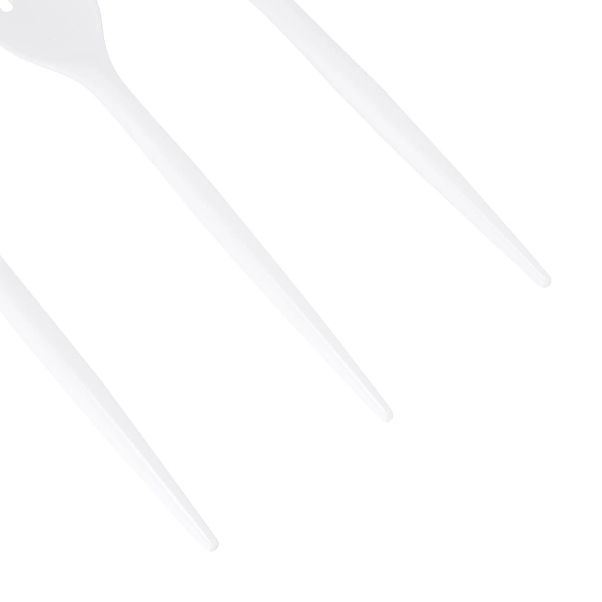 3 150 Piece Reusable White Plastic Cutlery Set, 3 of 5