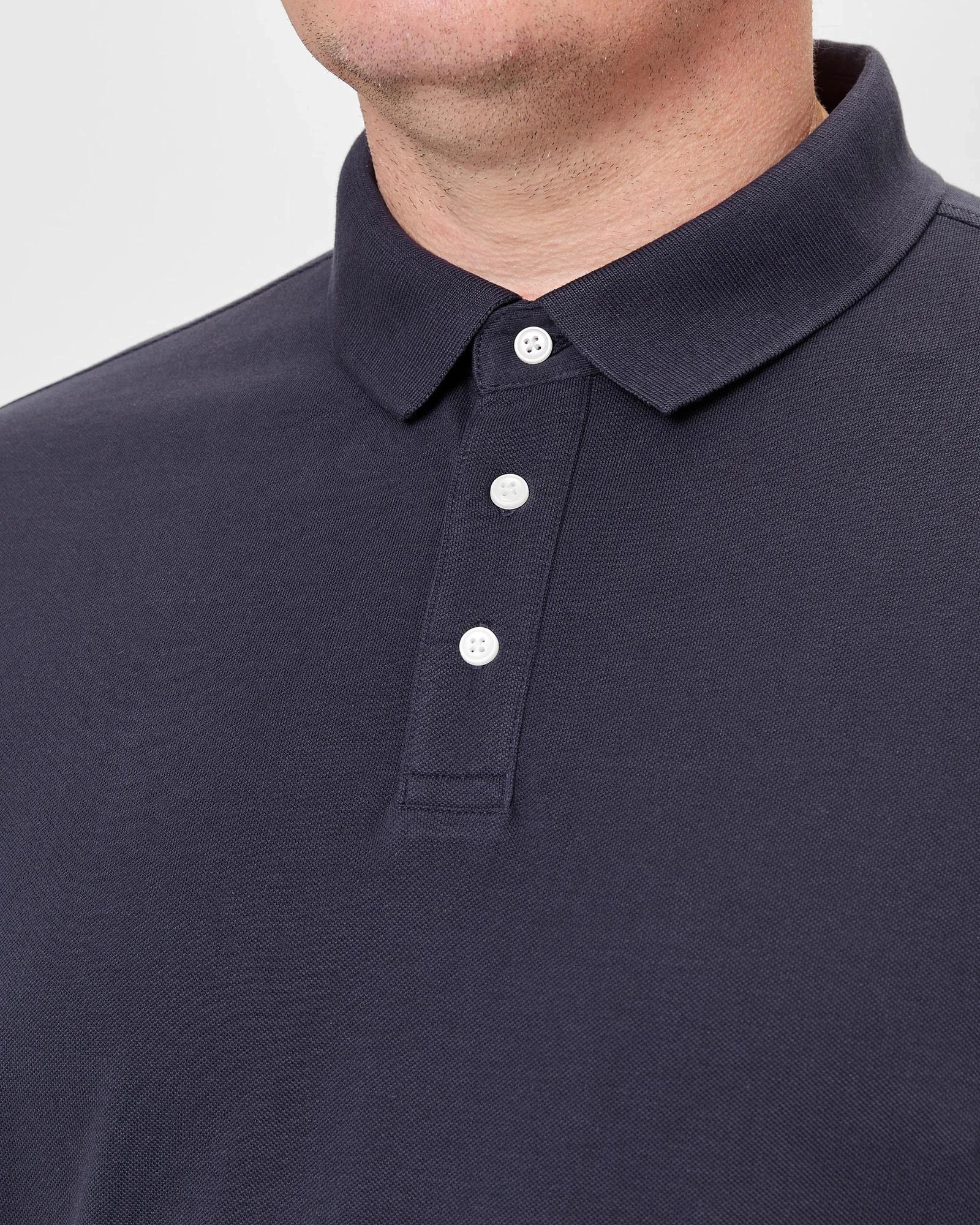 5 Target Man Plus Plus Size Pique Polo Top NAVY BLUE, 5 of 5