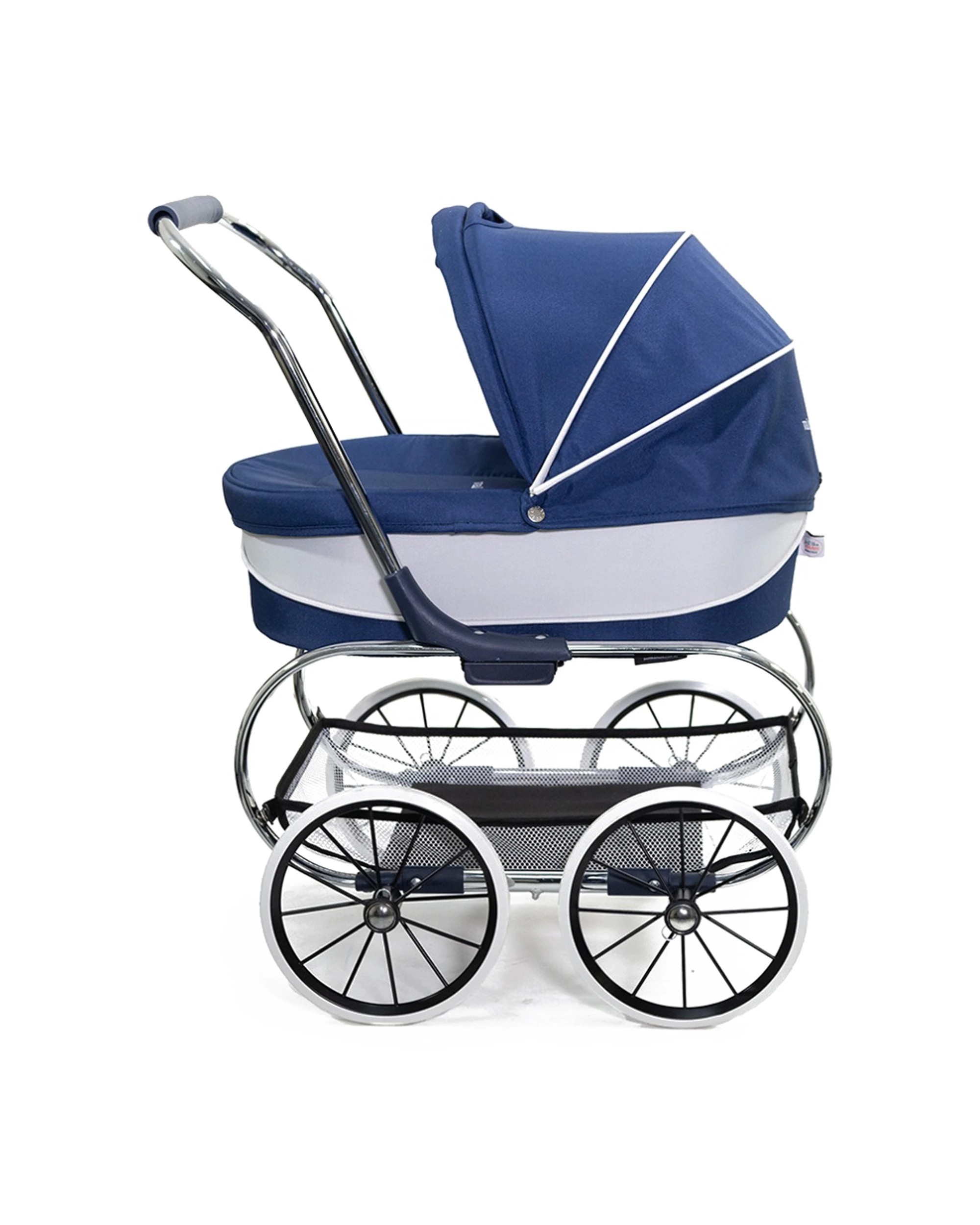 2 JustLikeMum Princess Dolls Stroller Pram Removable Bassinet Classic Design 3y - Blue, 2 of 4