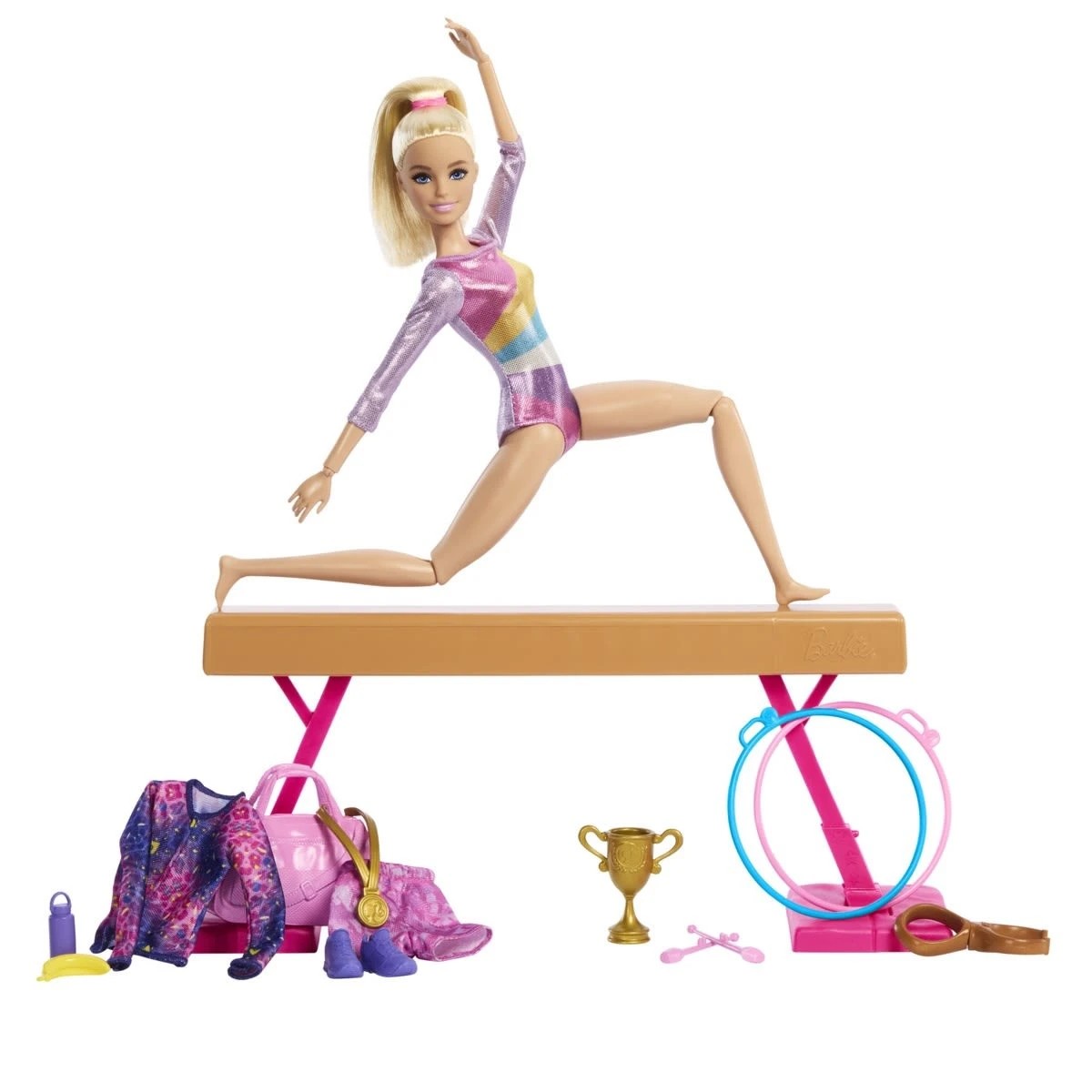 2 Barbie You Can Be Anything: Gymnastics Playset, 2 of 9