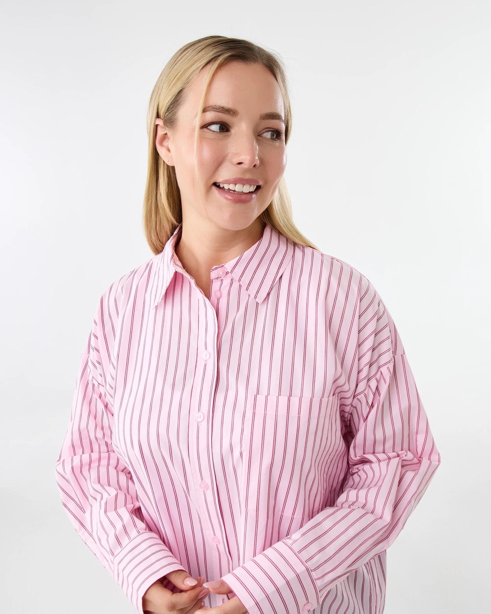 6 Long Sleeve Oversized Stripe Shirt Balle Strp, 6 of 10