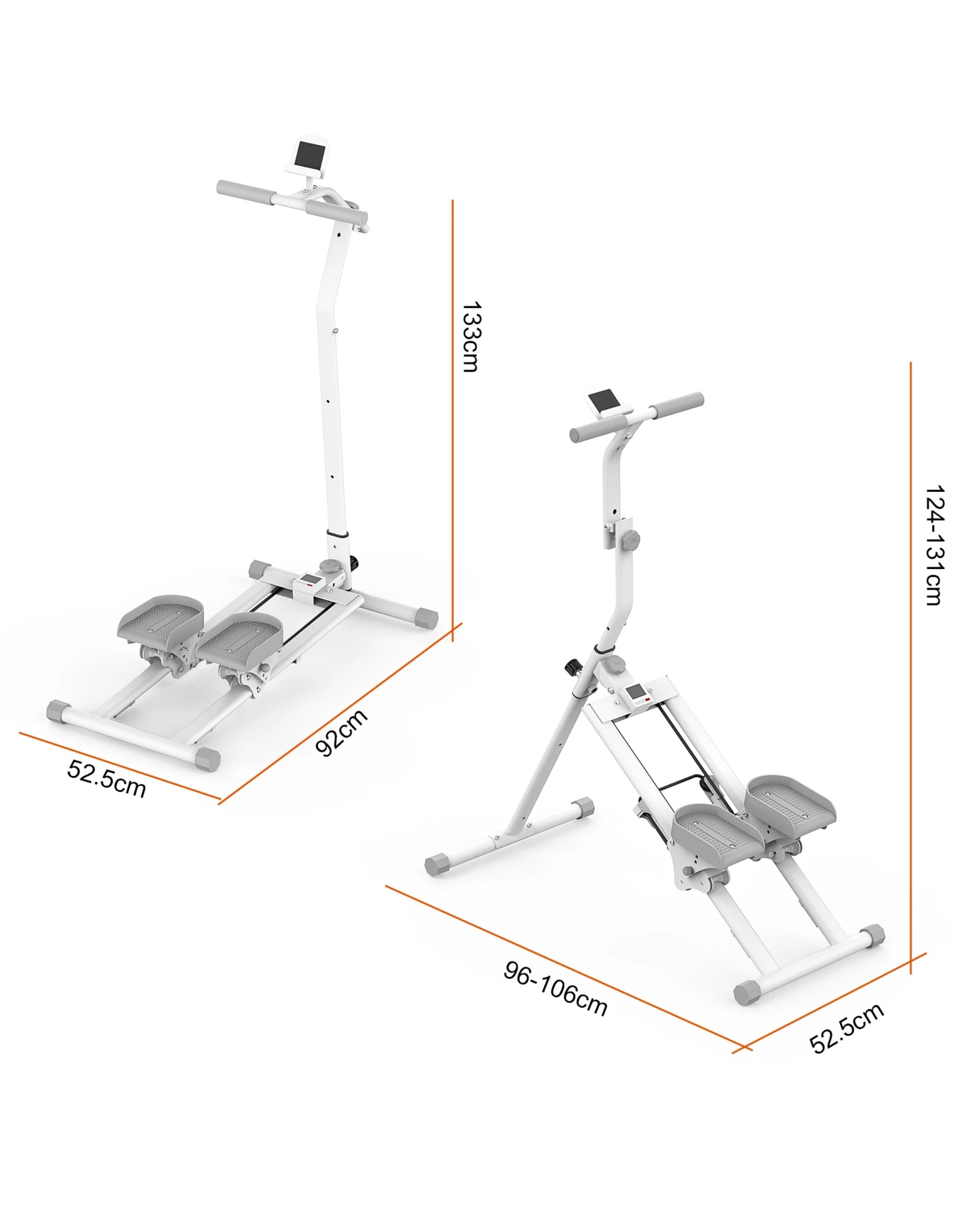 6 Advwin Stair Stepper for Home, Multi-Functional Adjustable Stair Climber for Full-Body Workout, 120KG Capacity, White, 6 of 7
