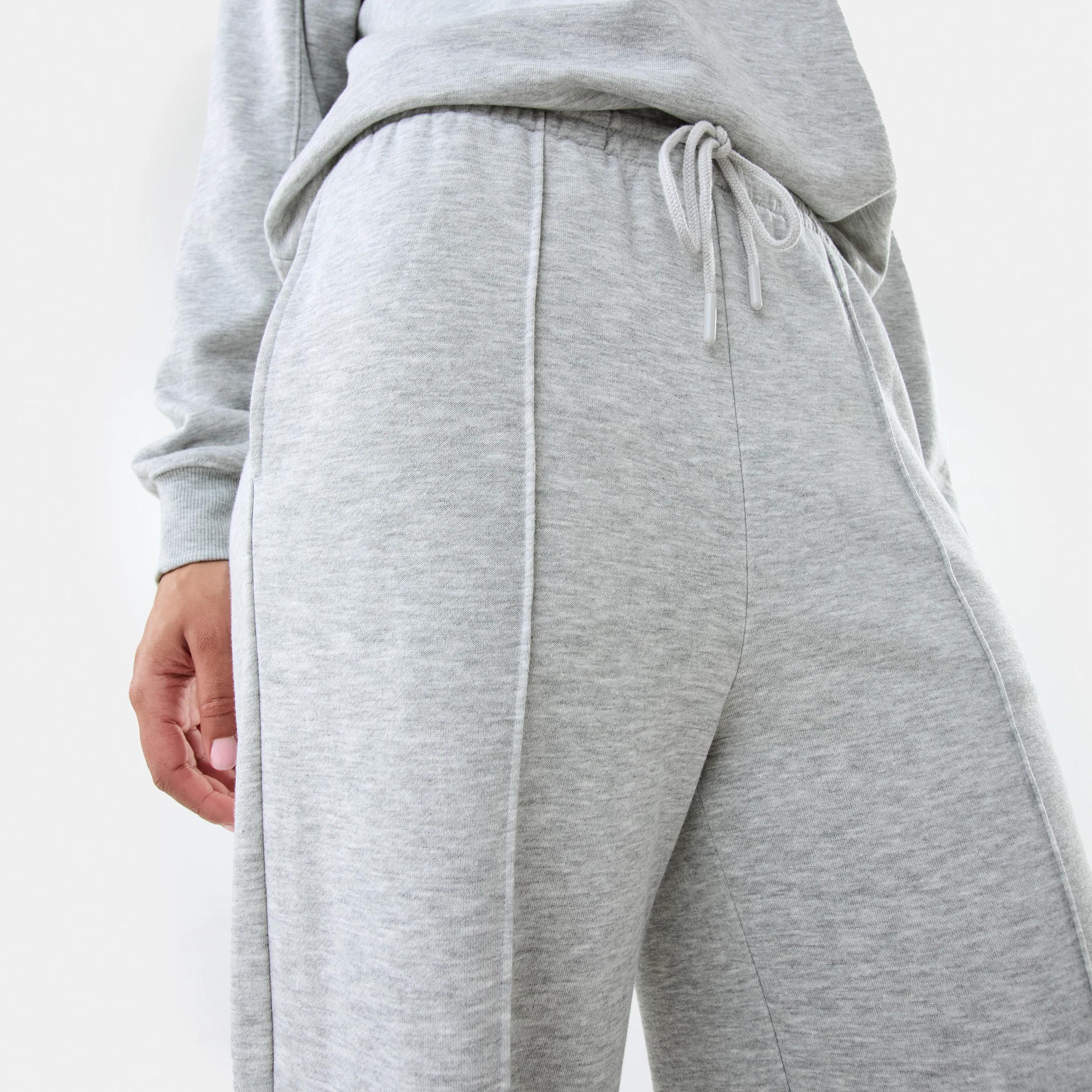 7 Active Womens French Terry Trackpants SOFT GREY MARLE, 7 of 7