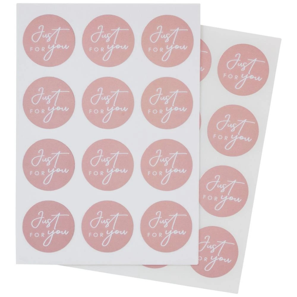 2 Otto Stickers Just for you Foil Rose Gold, 2 of 2