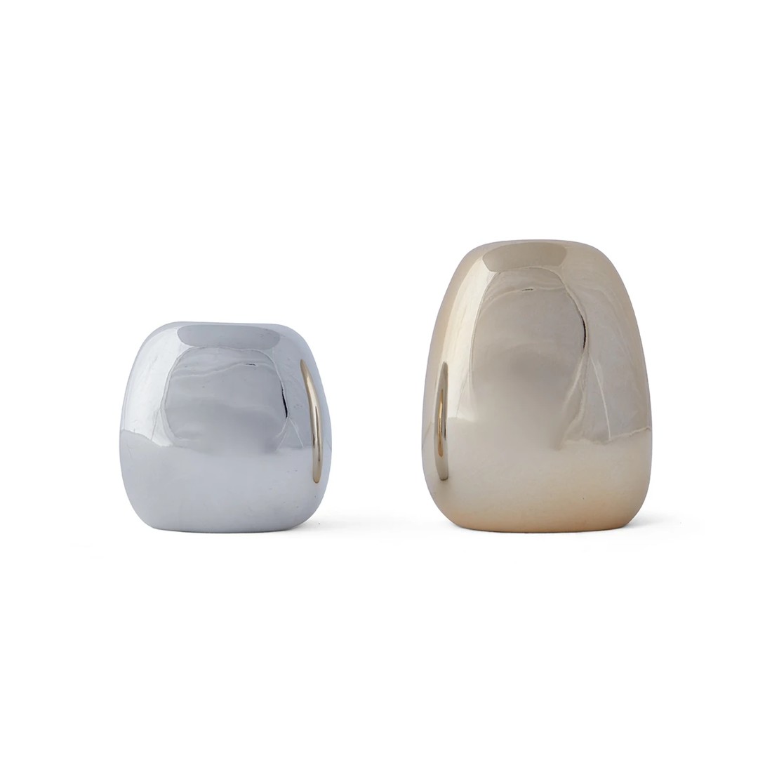 2 2 Pack Decor Bud Vases - Gold Tone and Silver Tone, 2 of 9