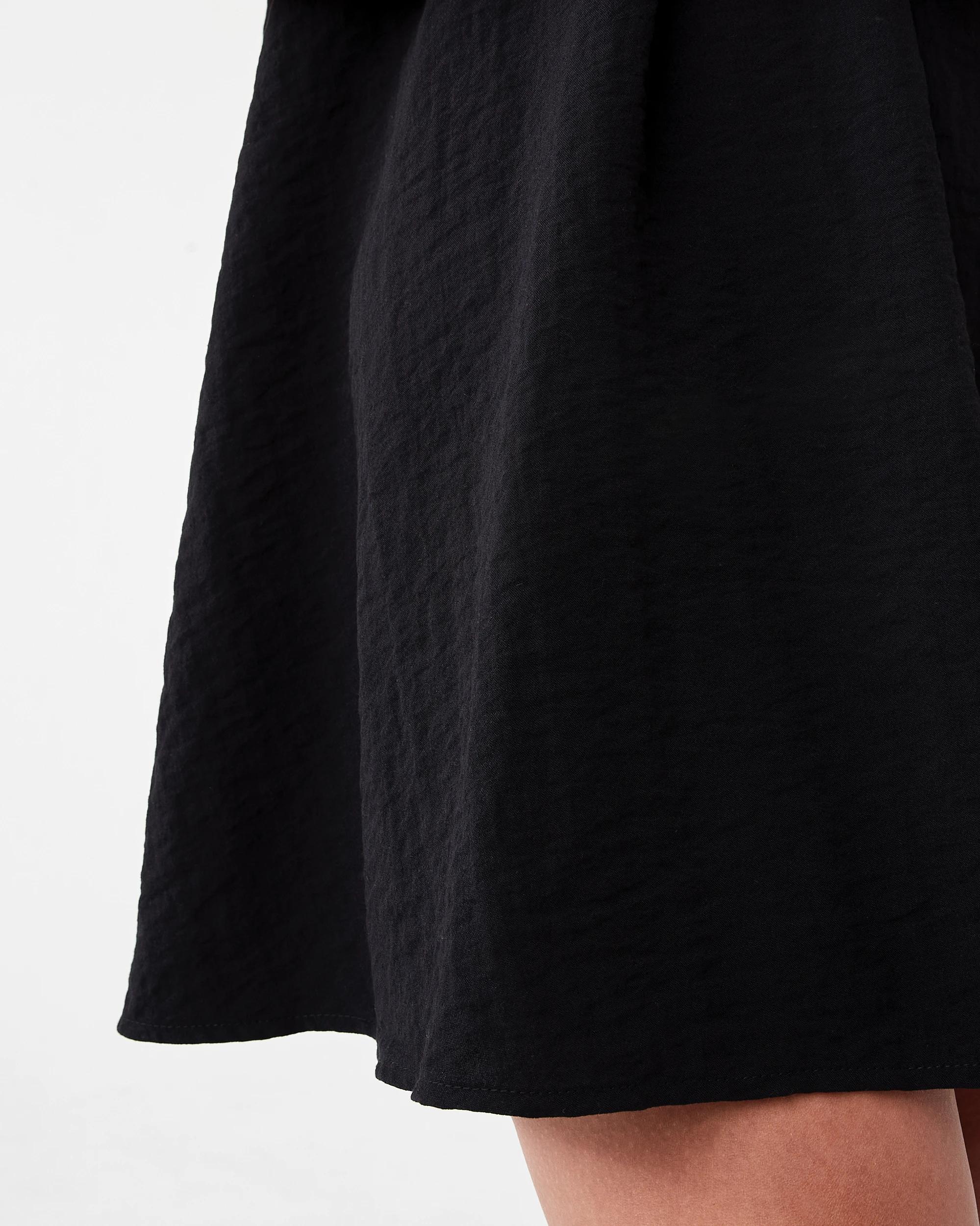 7 Sleeveless Textured Mini Dress Black, 7 of 9