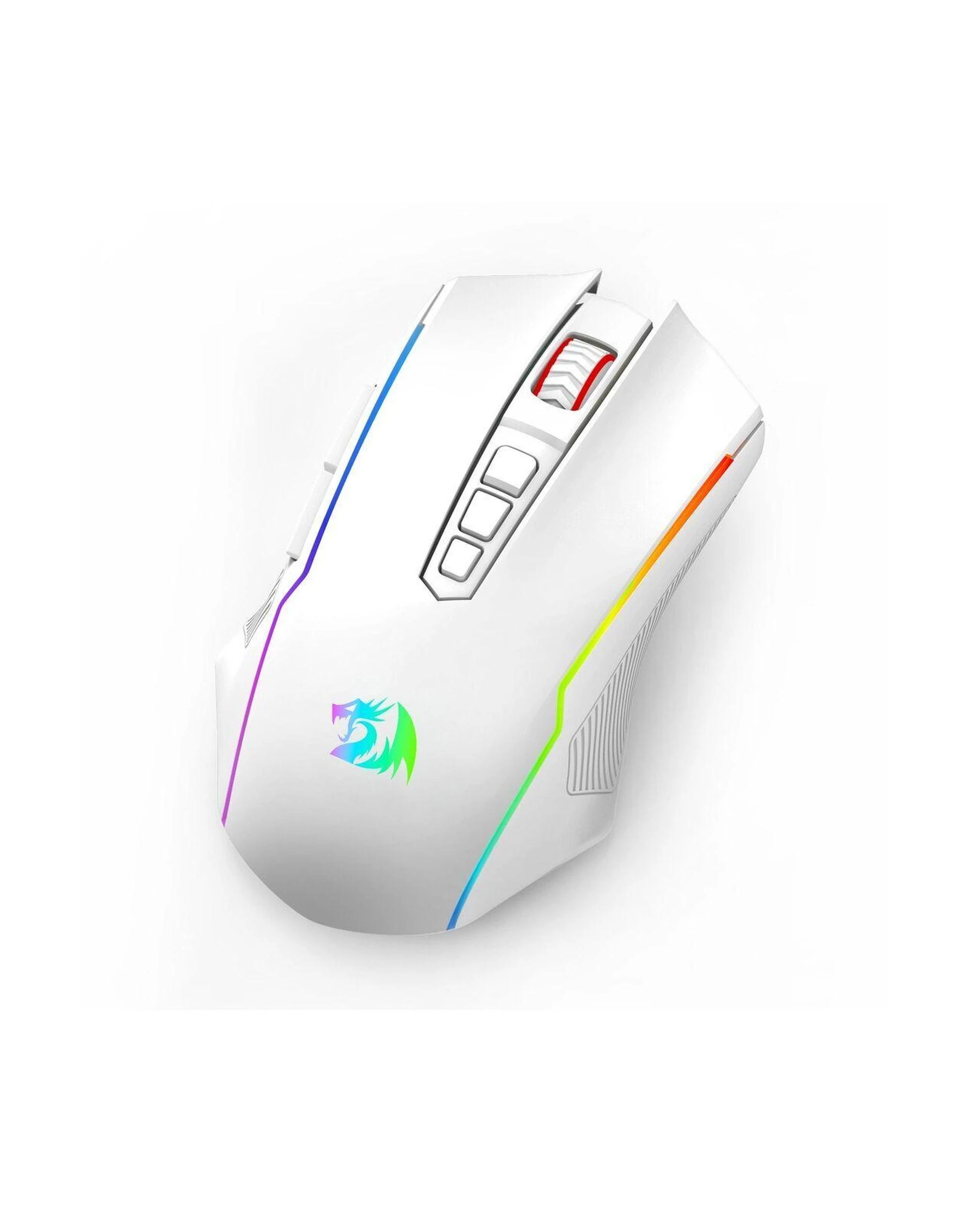 5 Redragon M914WRGB NIX White FullSize TriMode RGB Gaming Mouse, 5 of 10