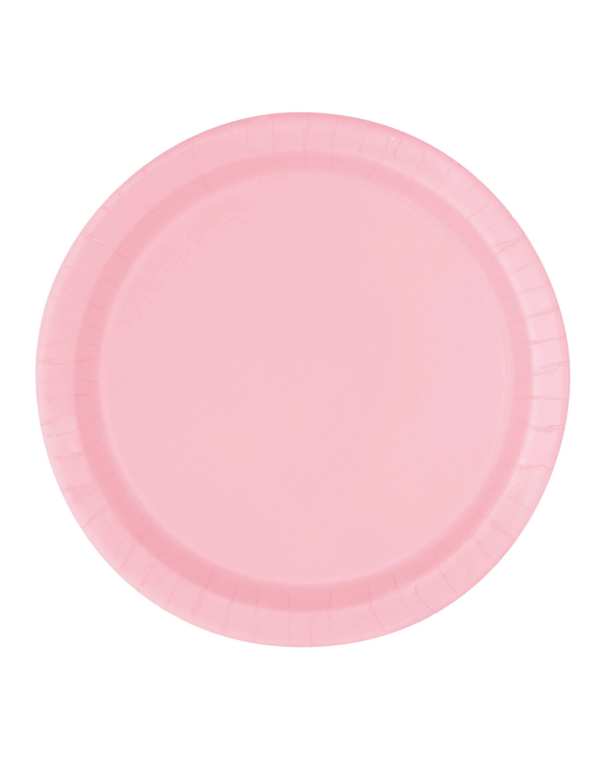 1 Unique Lovely Pink Small Round Paper Plates Pack of 8 - Light Pink, 1 of 1