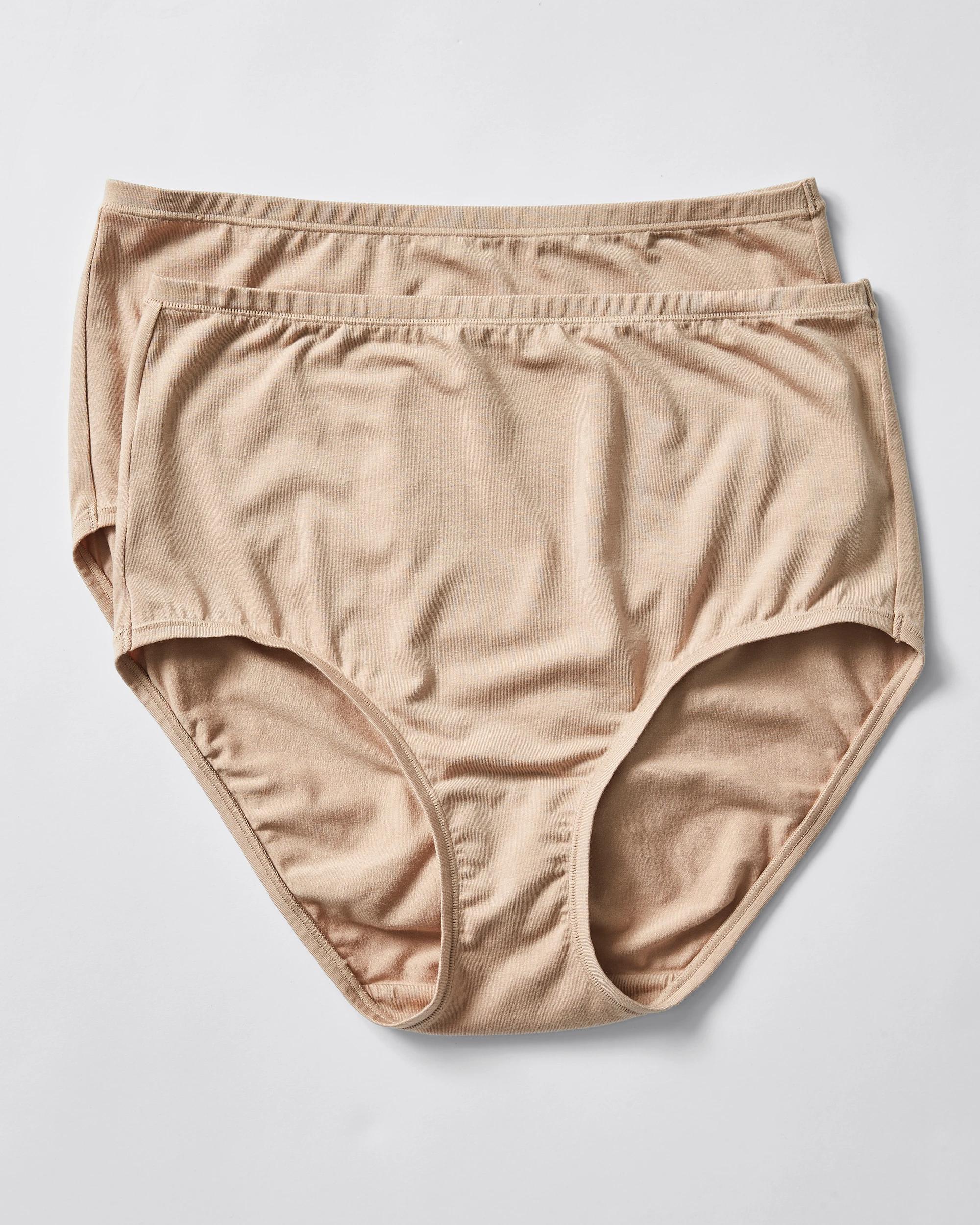 6 Target 2 Pack Bamboo Full Briefs LATTE BROWN, 6 of 6