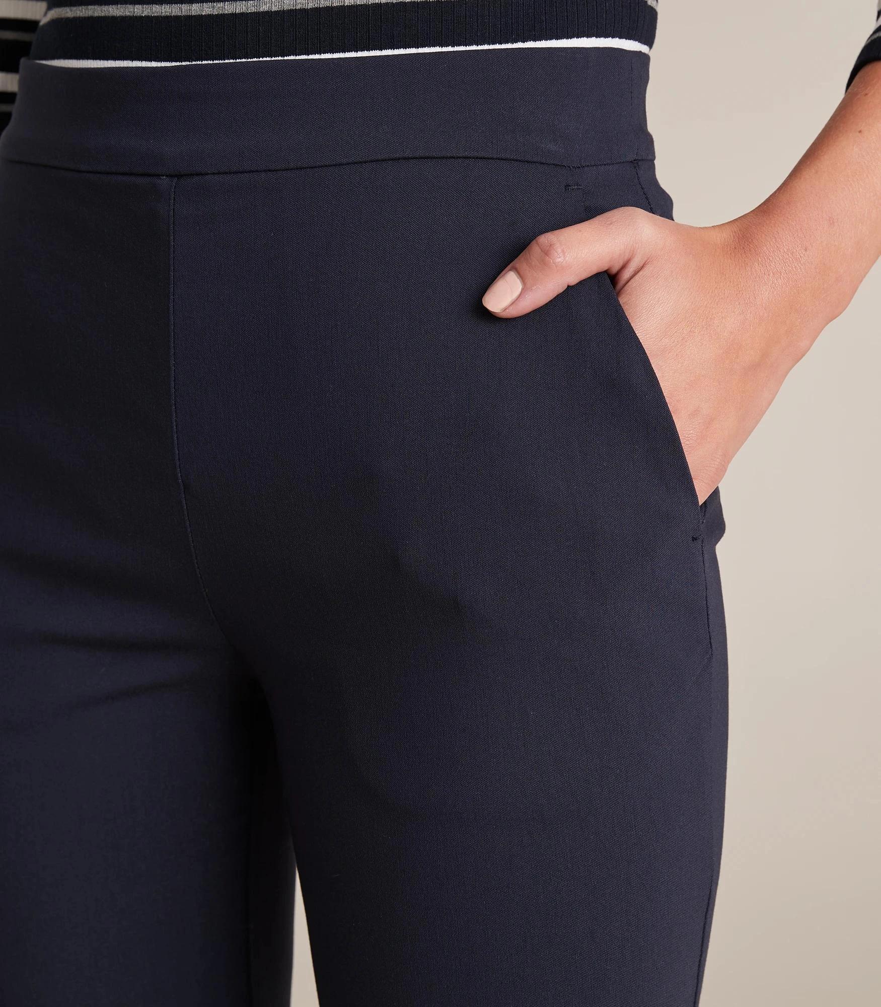 8 Preview Carrie Ankle Length Bengaline Cigar Pants NAVY BLUE, 8 of 10