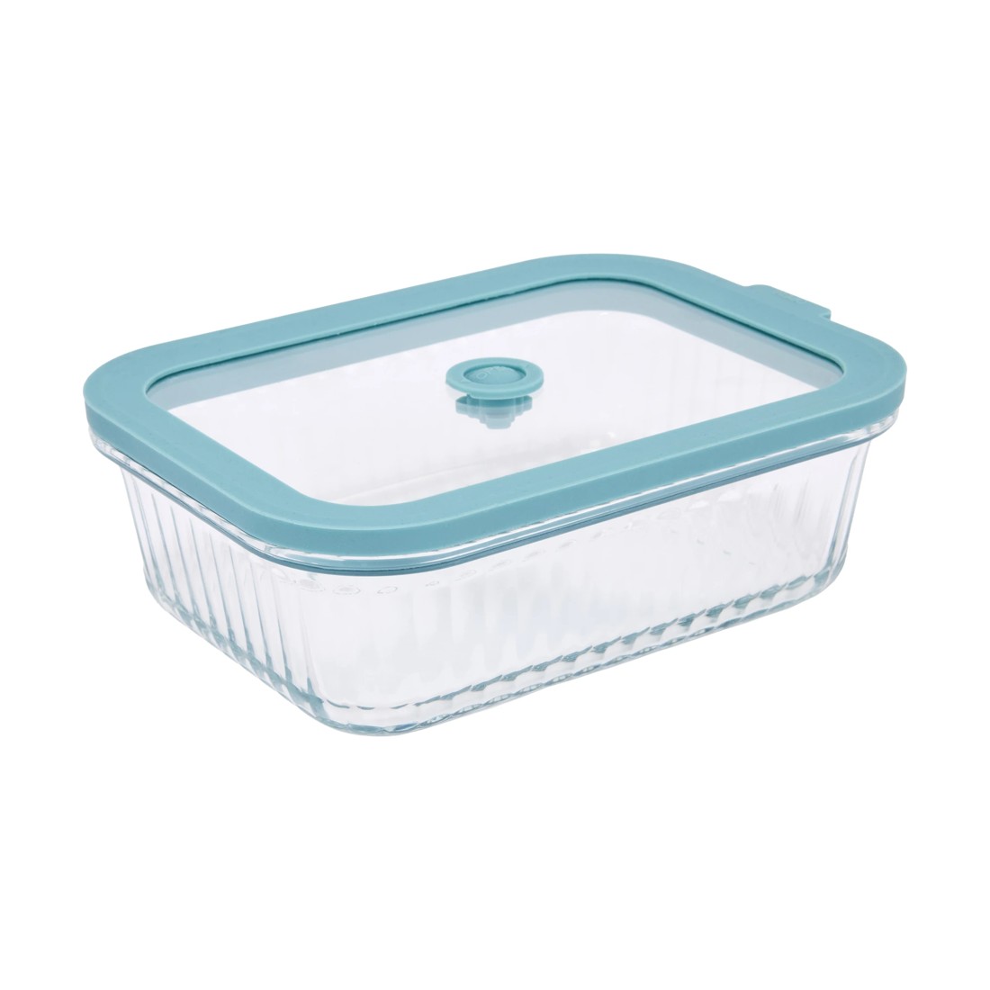 1 1L Ribbed Glass Container, 1 of 4