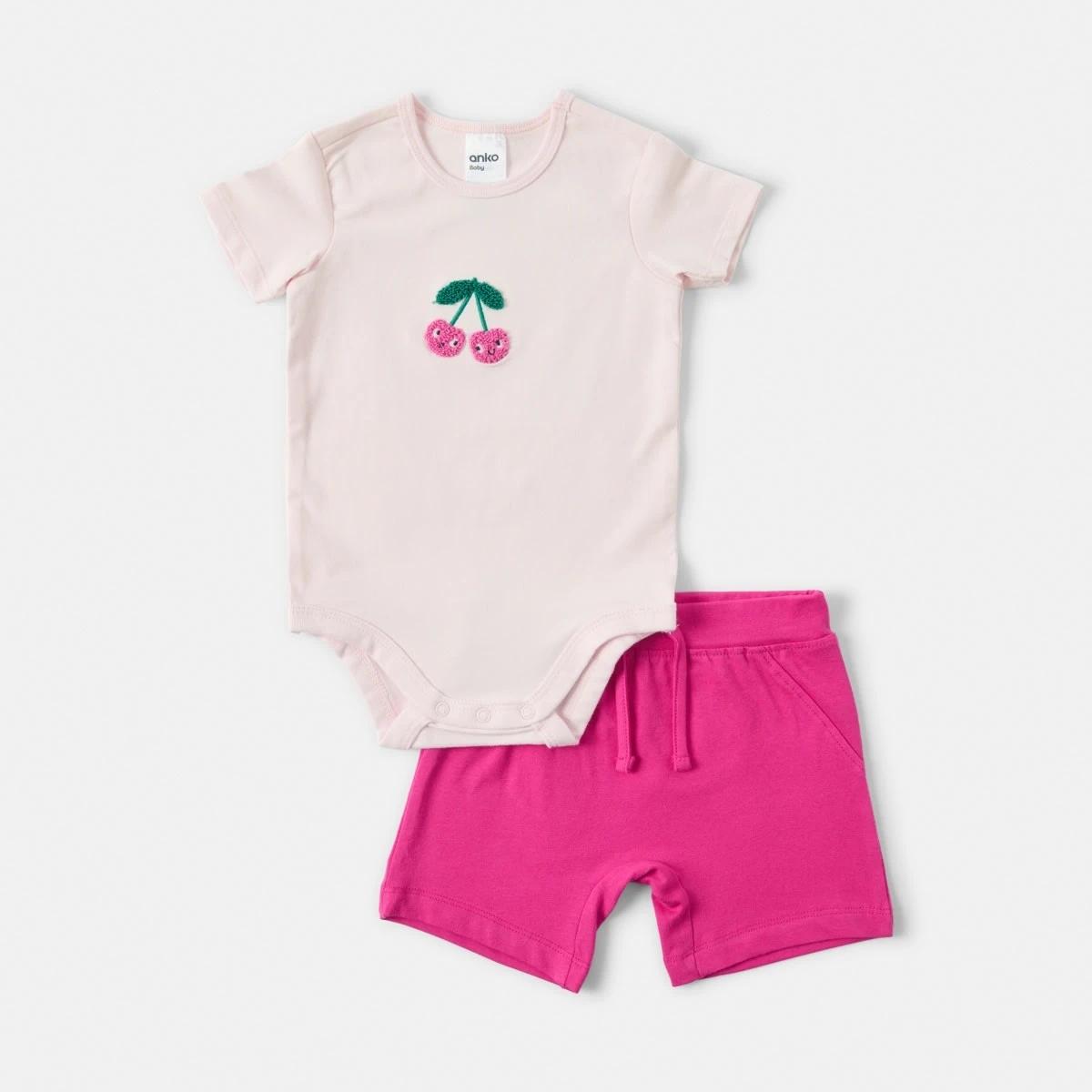 1 Shorts Set Pnk Cherry, 1 of 6