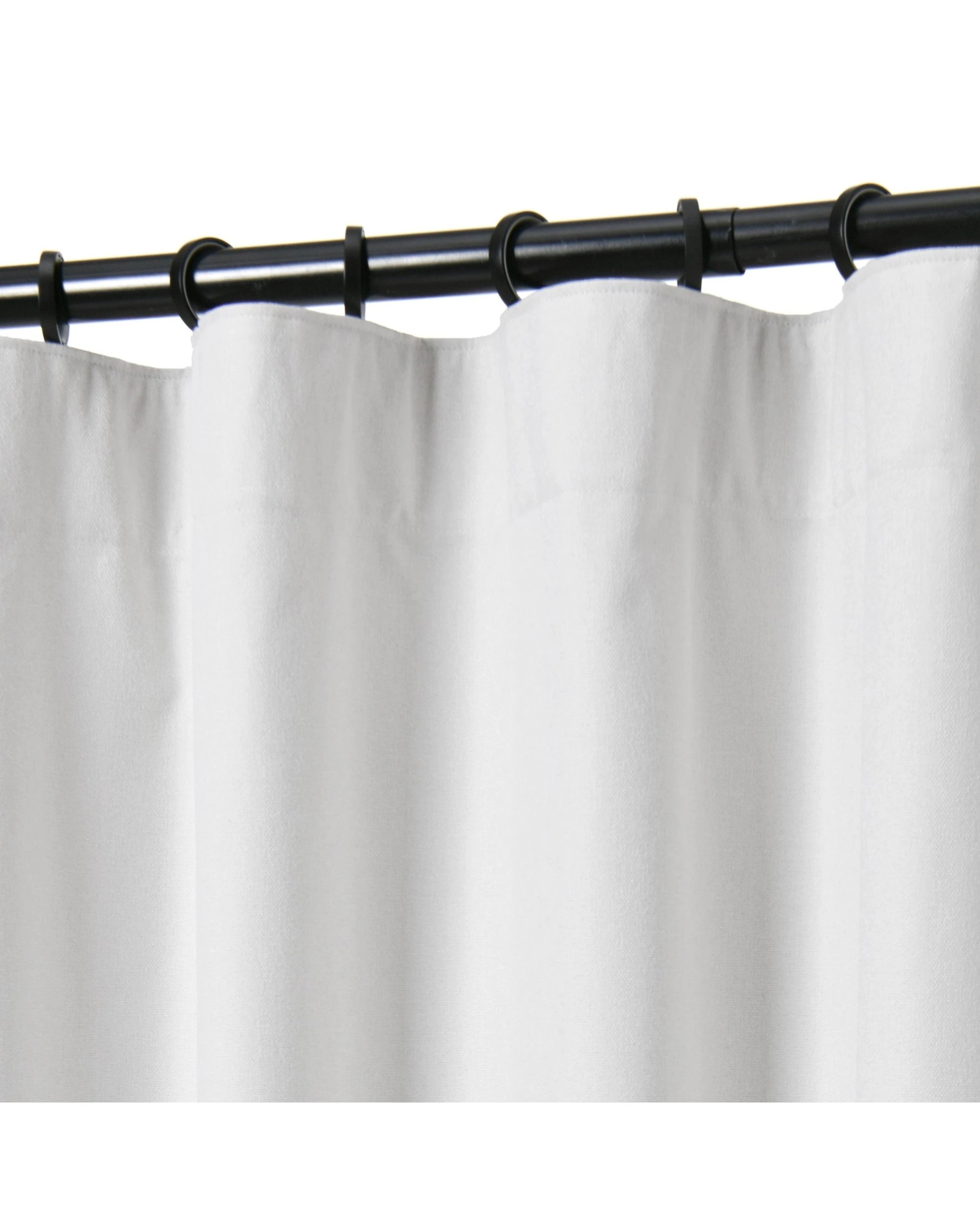 2 Cadence & Co. Bennett Faux Linen Blockout Multi Header Curtain Twin Pack 90x223cm - Cloud, 2 of 8