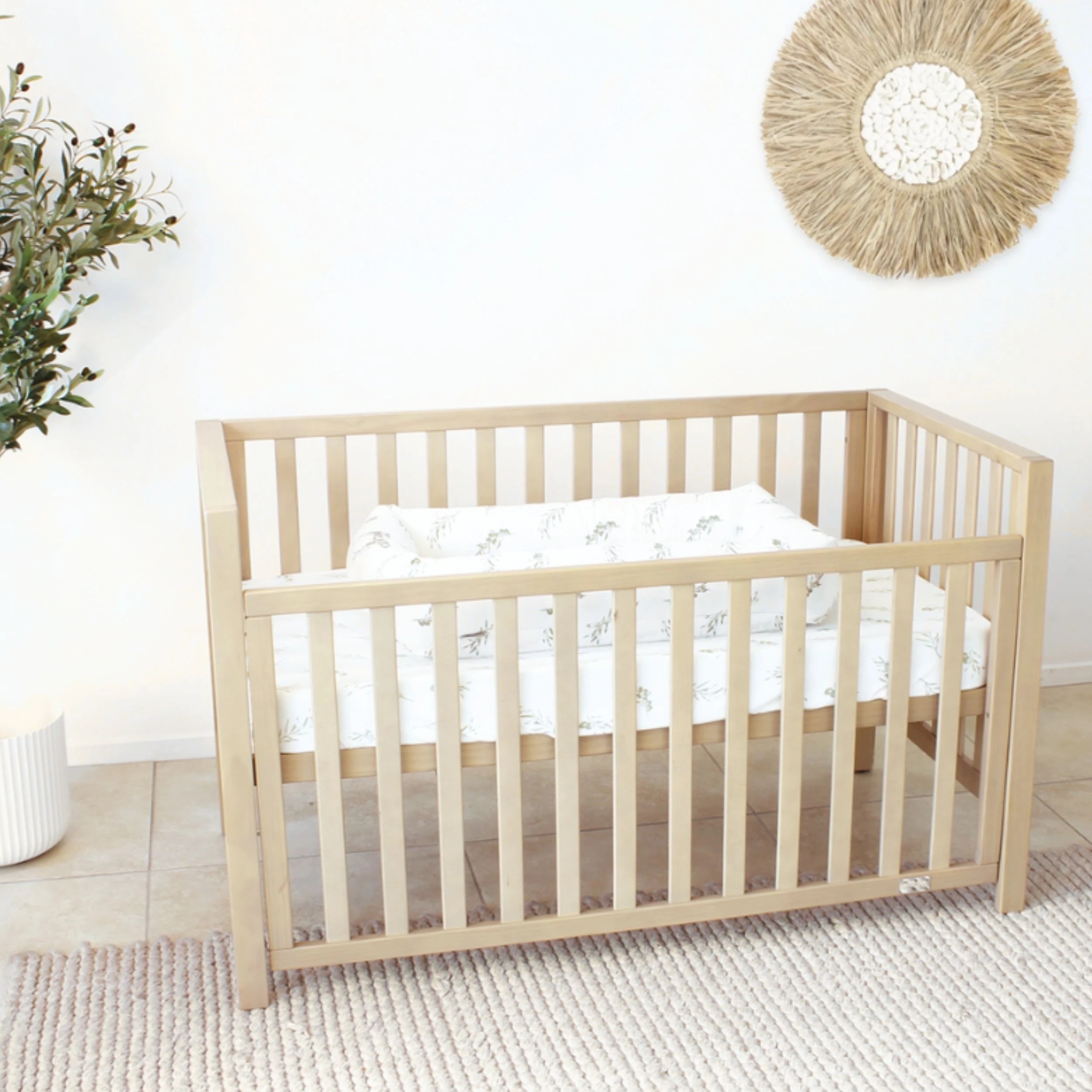 4 Babyhood Lulu Cot - Natural, 4 of 5