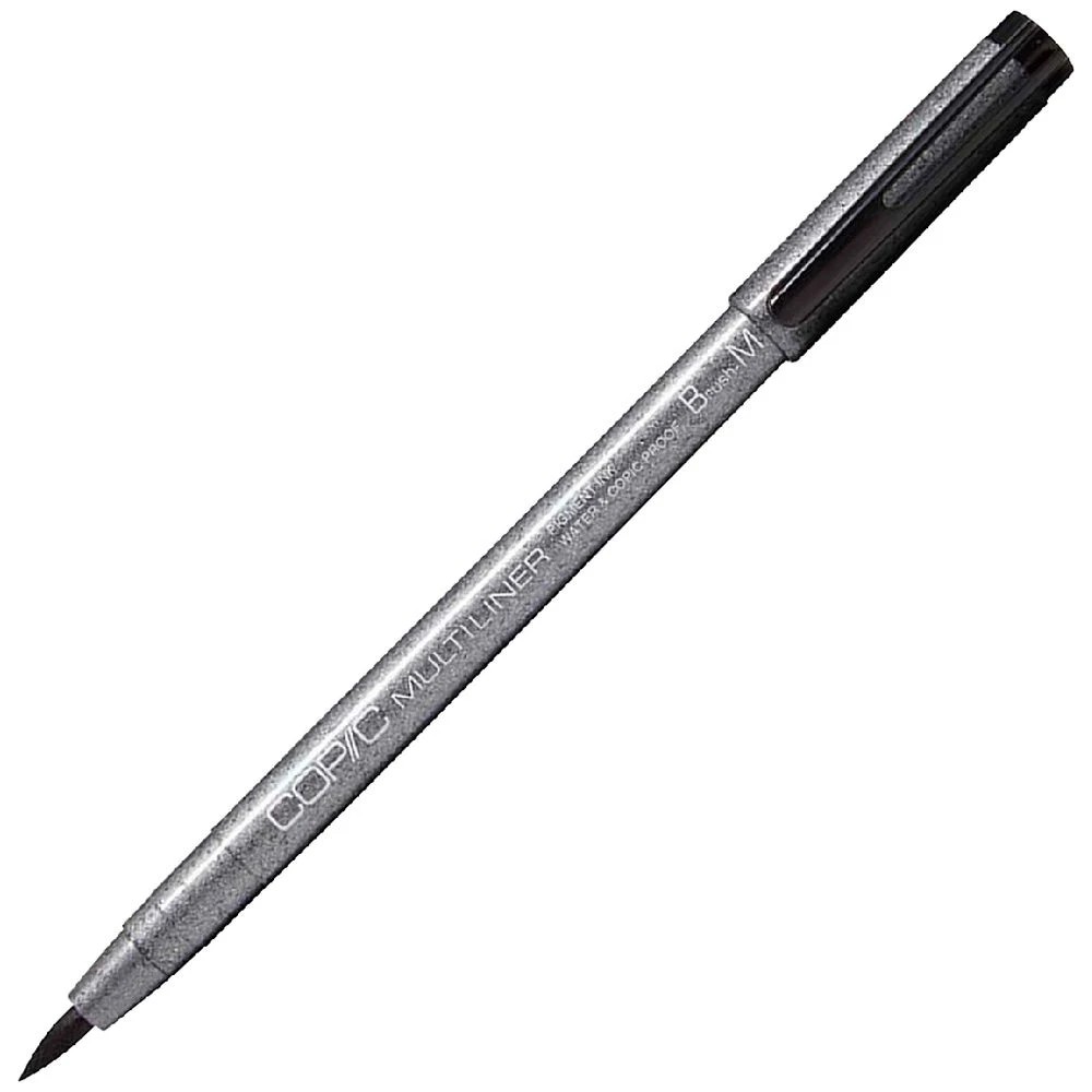 1 Copic Multiliner Marker Medium Brush Nib Black, 1 of 1