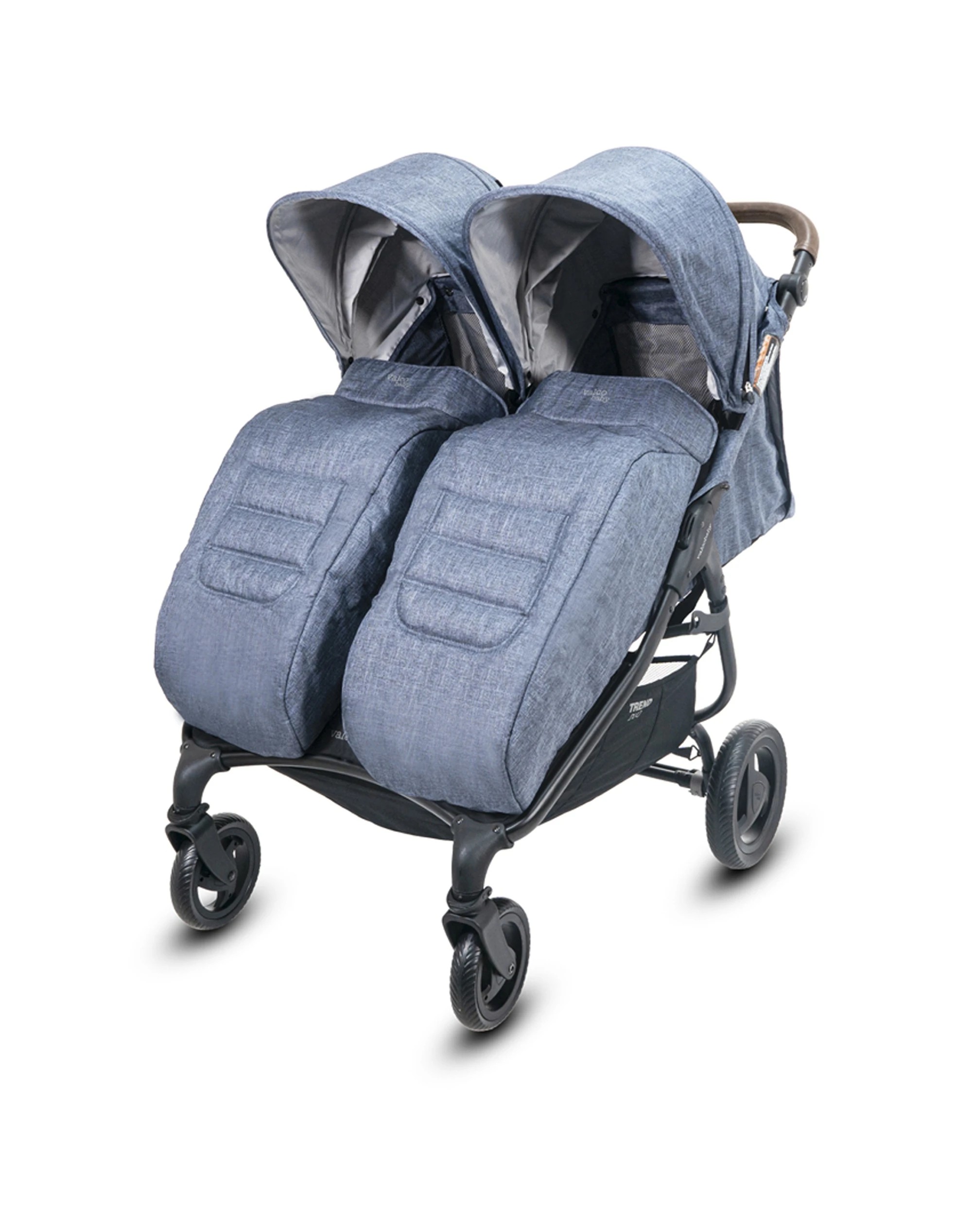 3 Veebee Pram Stroller Quilted Boot Cover Quick Release For Trend Duo - Blue, 3 of 3
