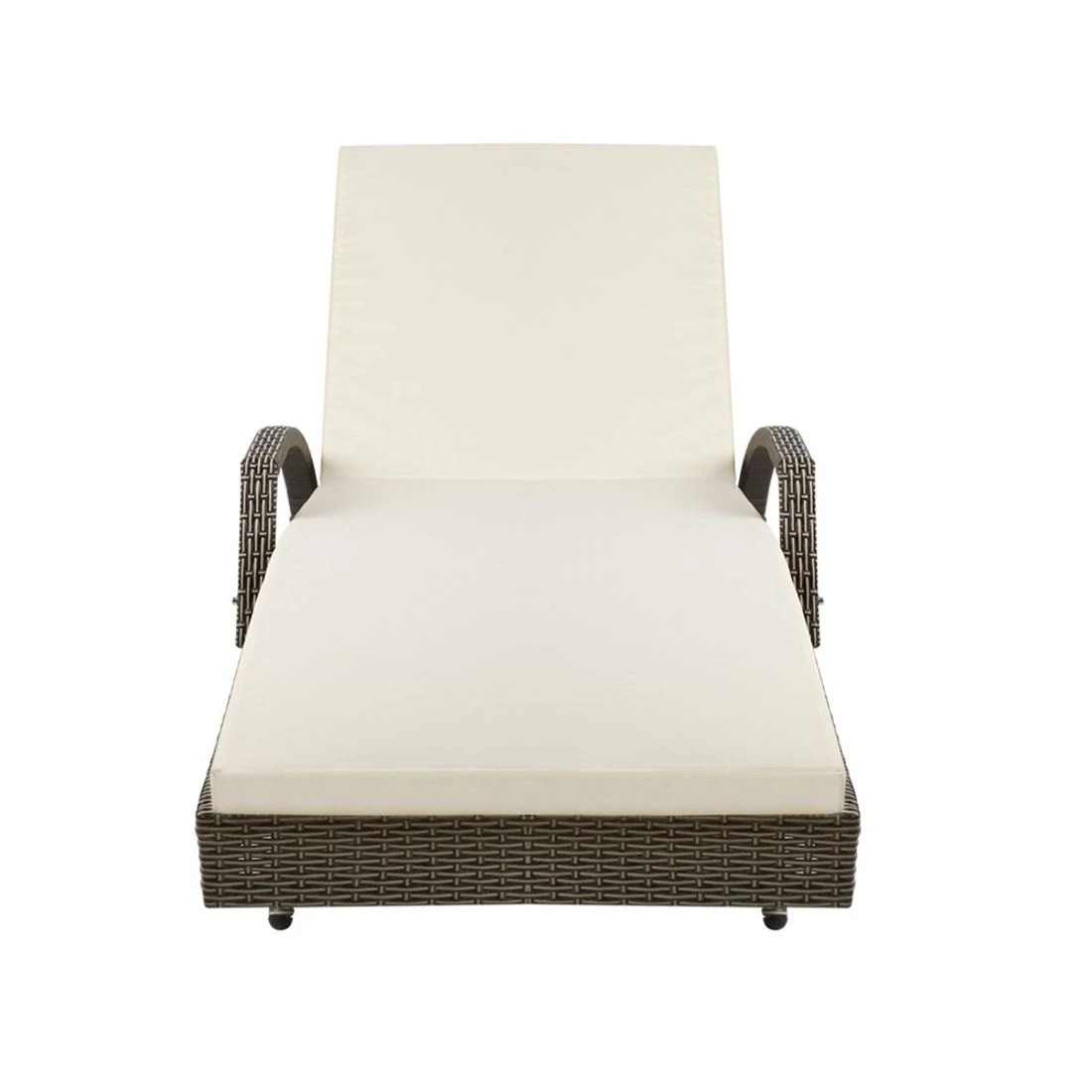 4 Gardeon Sun Lounge Wicker Lounger - Grey, 4 of 7