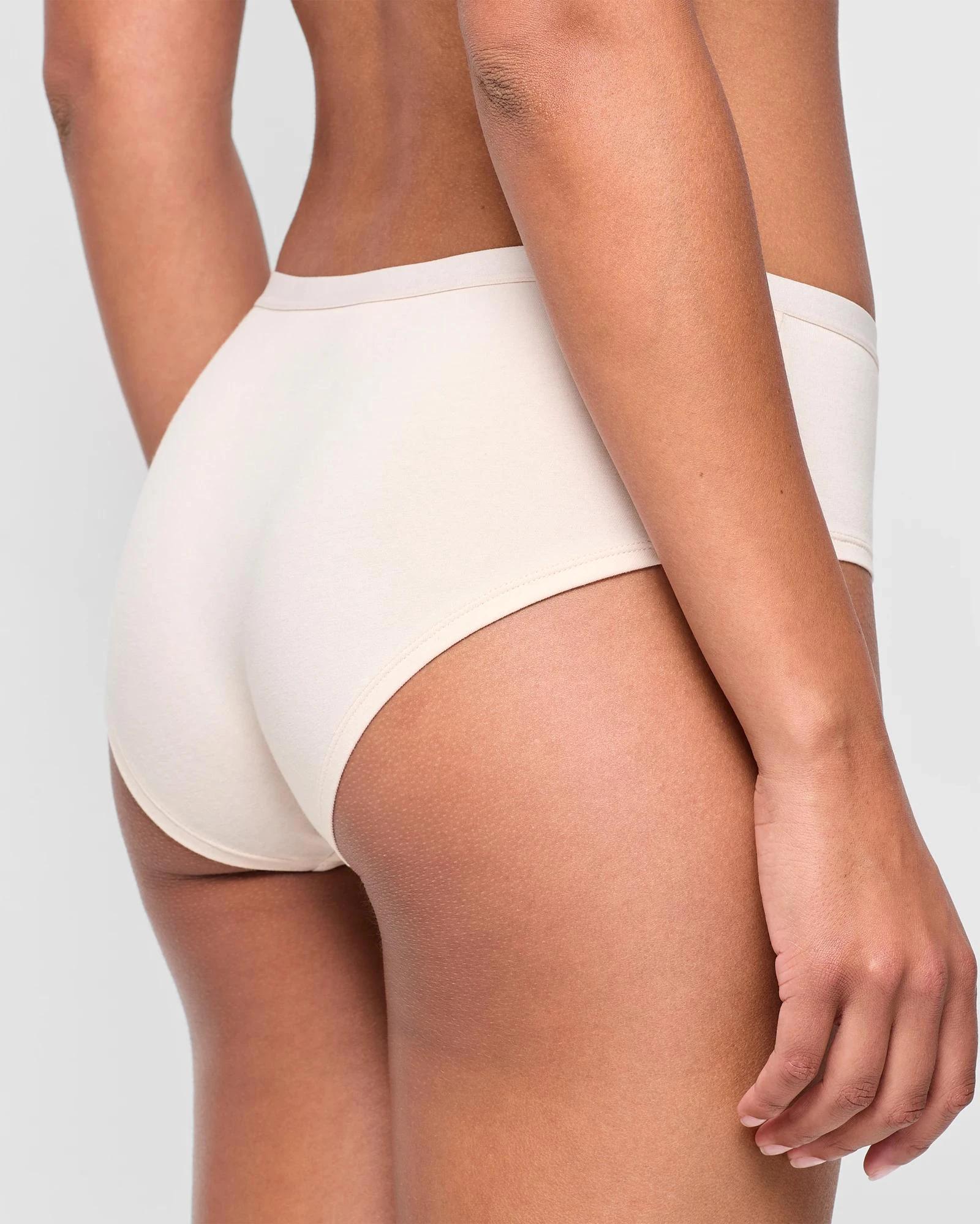 4 Lily Loves Australian Cotton 3 Pack Boyleg Briefs GREY MARLE/WHITE/NUDE, 4 of 4