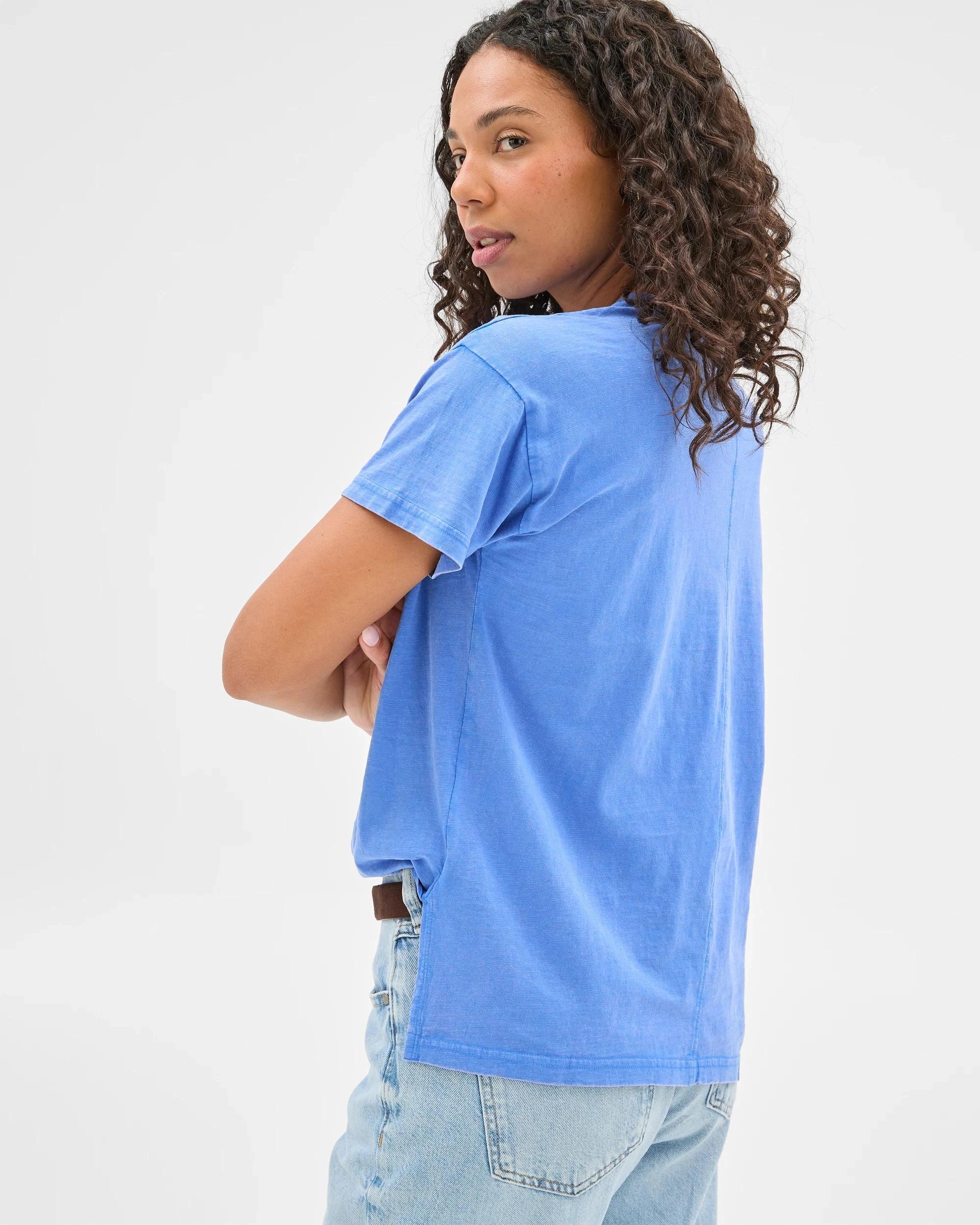 4 Target Australian Cotton Relaxed Slub T-Shirt VIVID BLUE, 4 of 6