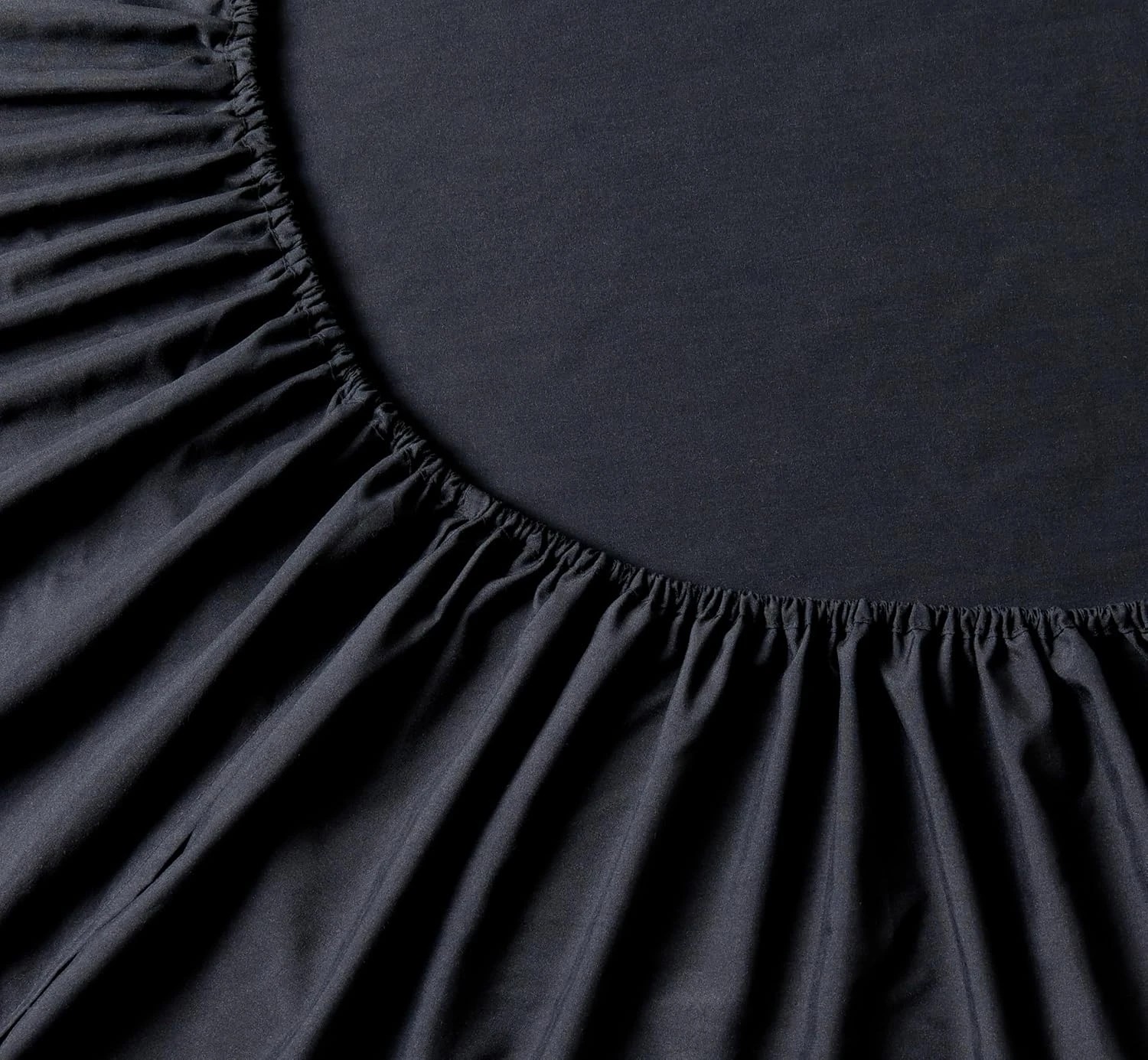 3 CleverPolly 100% Vintage Washed Microfibre Fitted Sheet Set - Double Bed - Black, 3 of 6