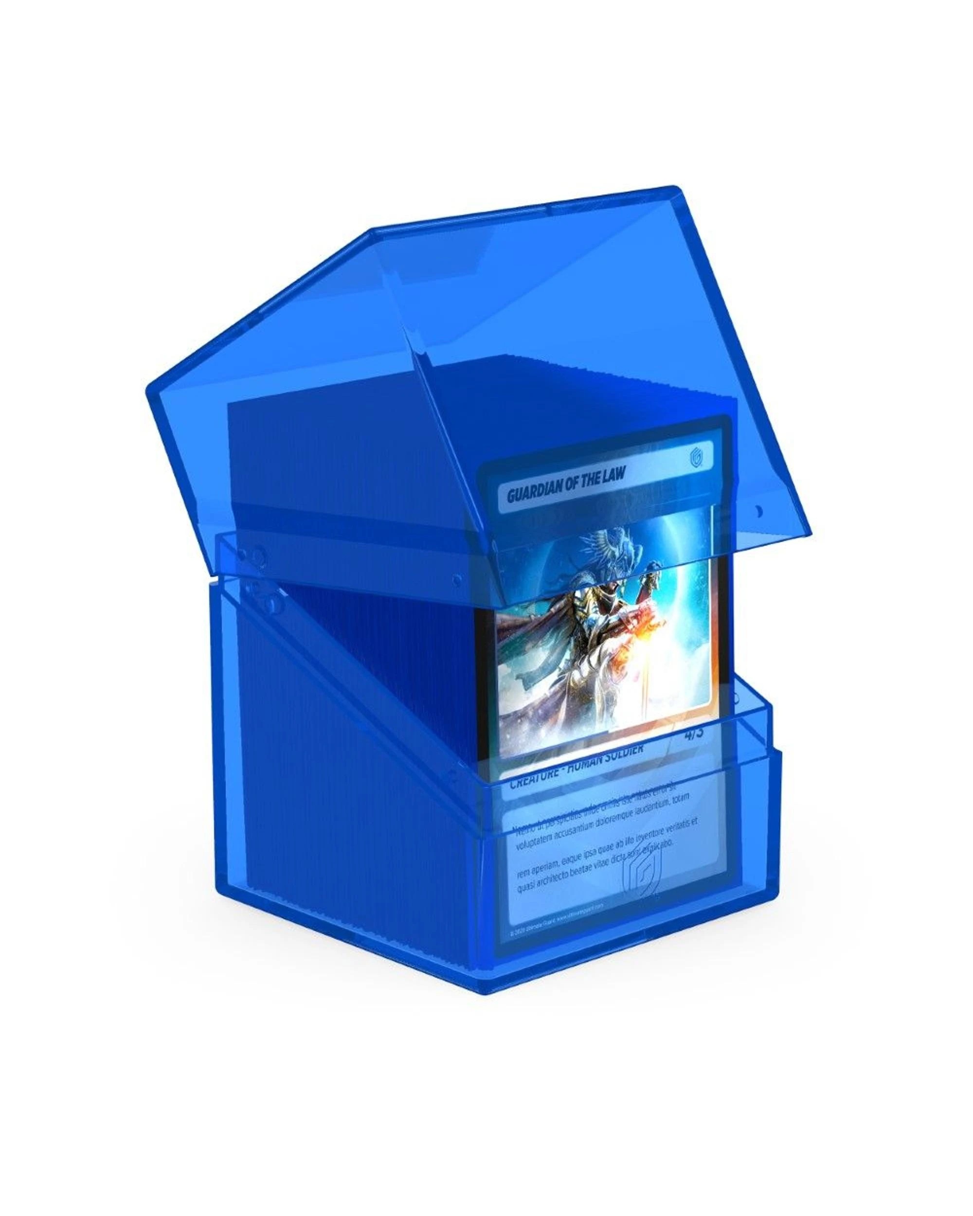 2 Ultimate Guard Boulder 100+ Clear Deck Case - Sapphire - Blue, 2 of 3