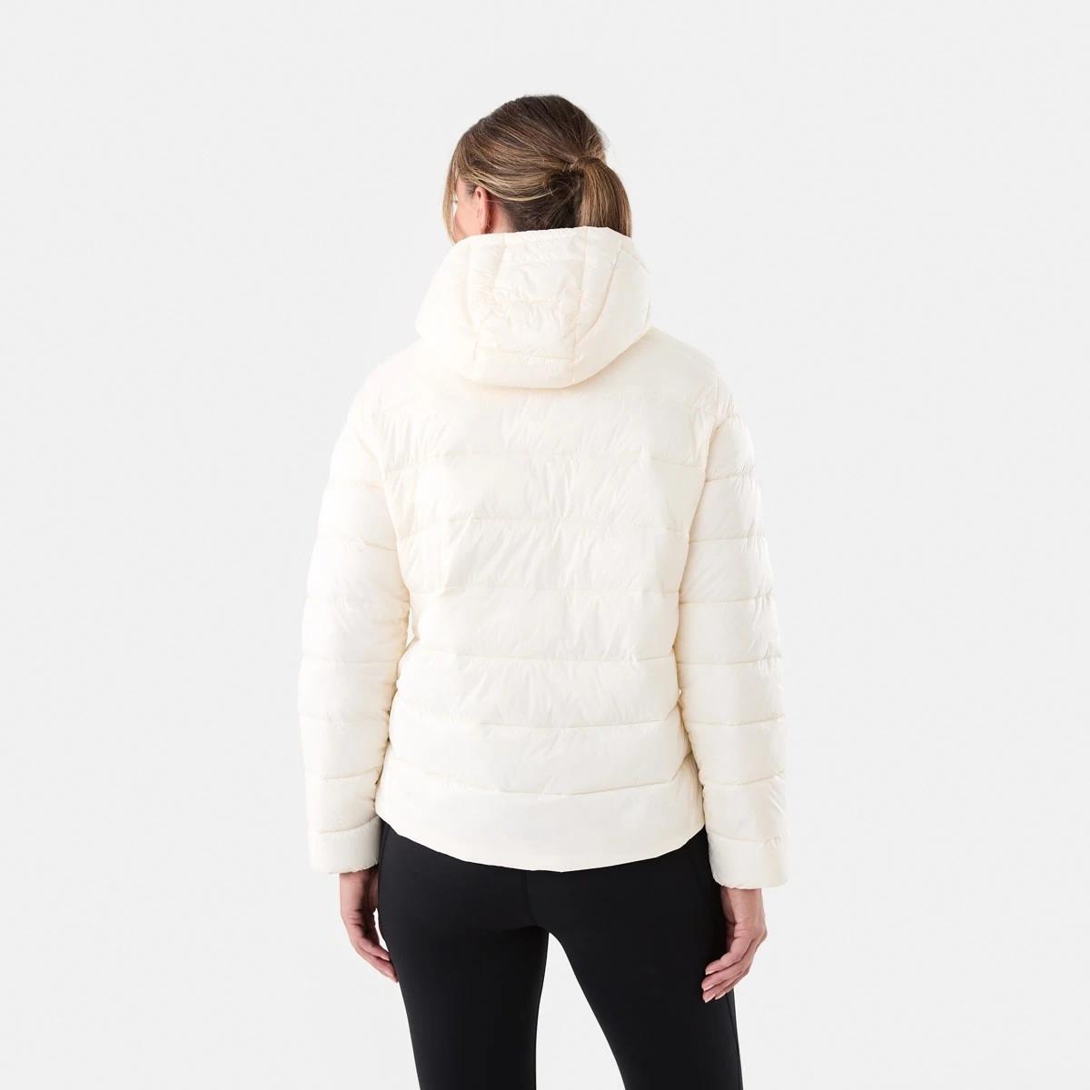 4 Active Womens Packable Puffer Jacket Ecru, 4 of 7