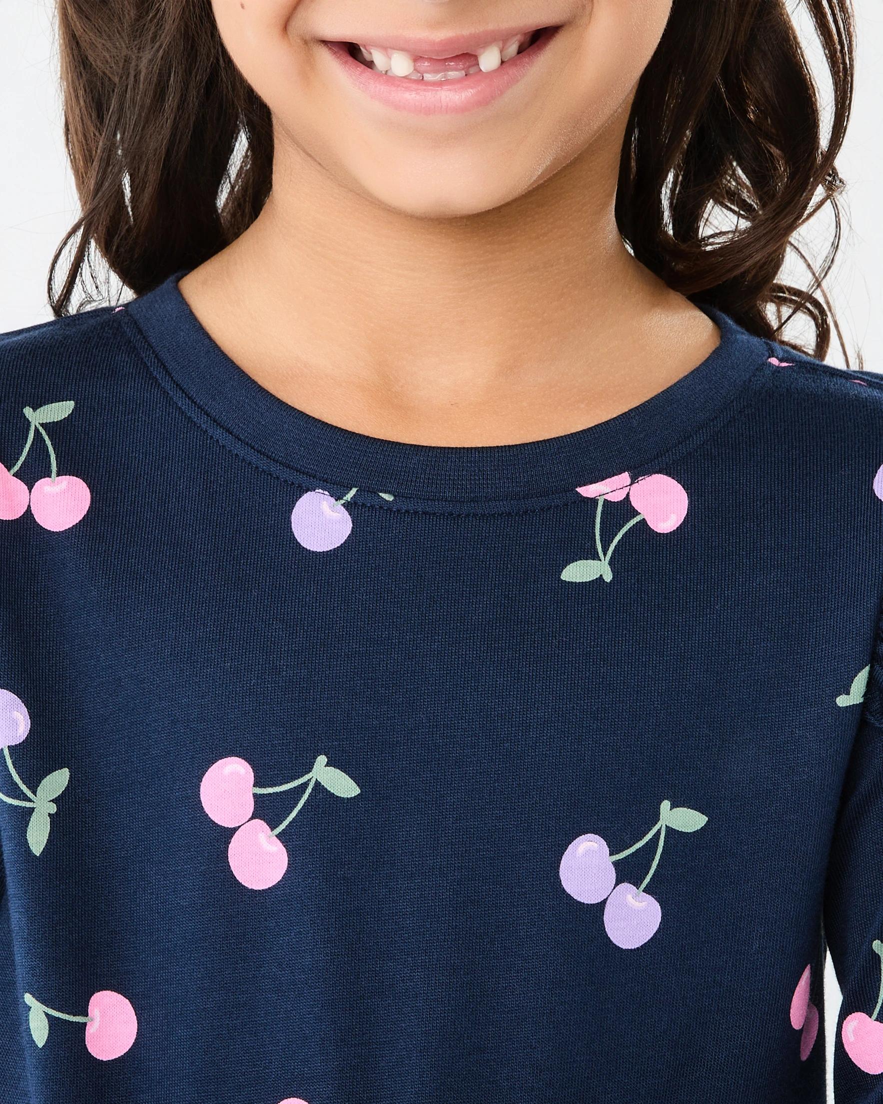 6 Long Sleeve Jersey Dress Blu Chries, 6 of 8