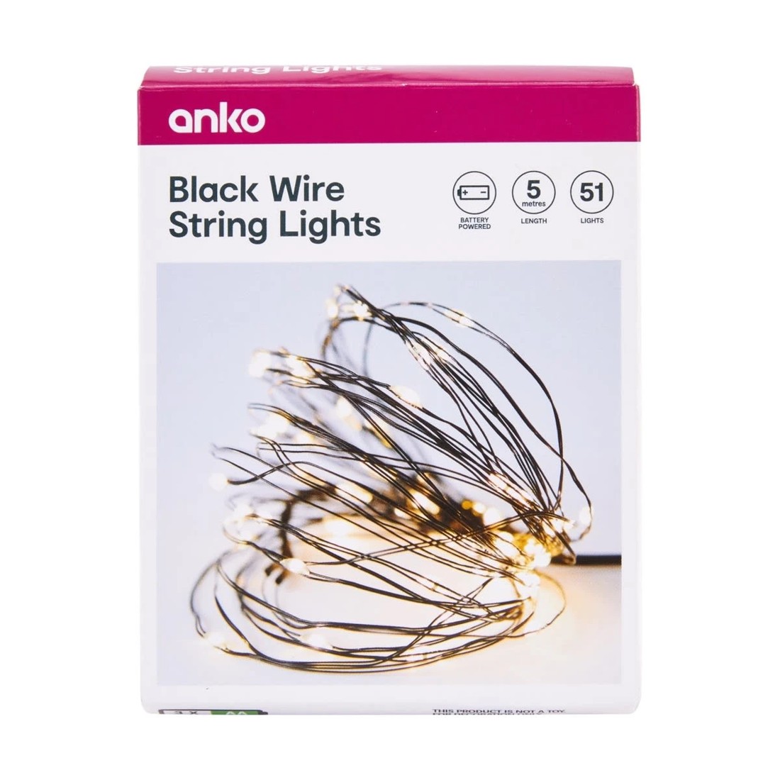 8 Black Wire String Lights, 8 of 8