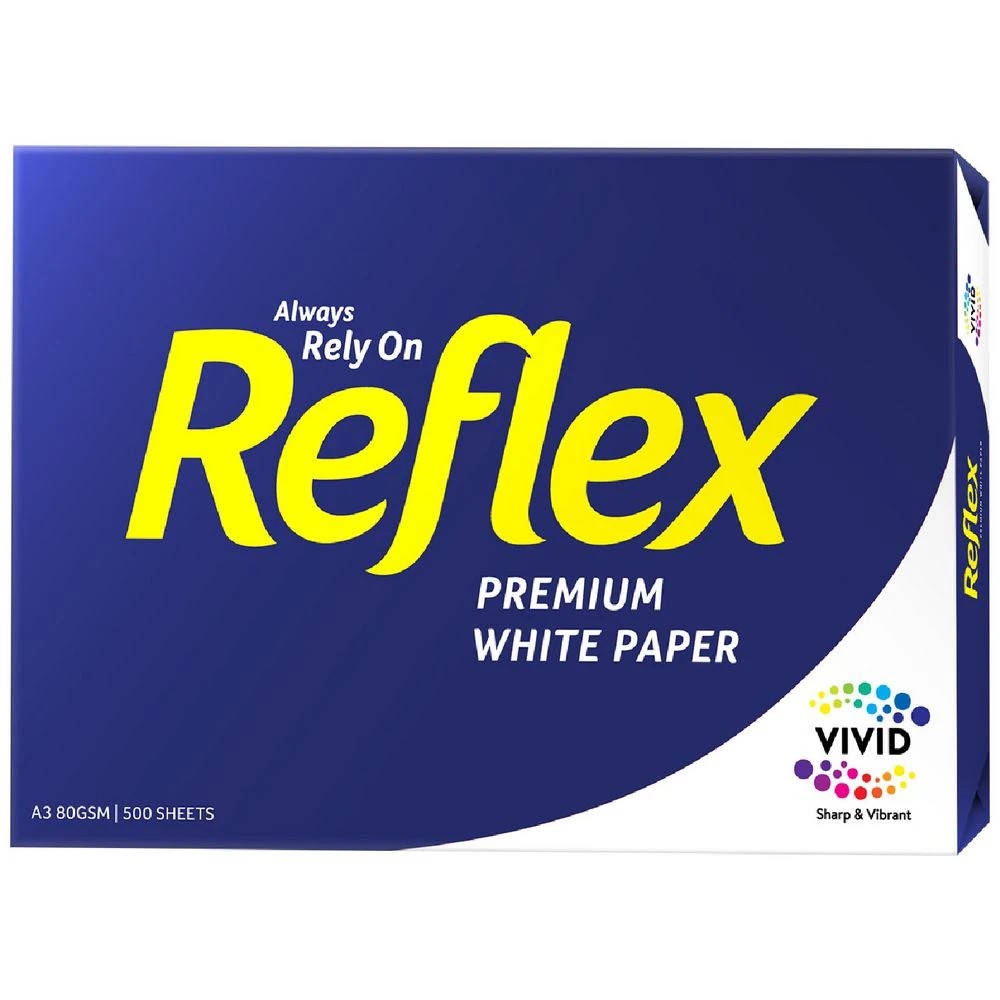 1 Reflex Carbon Neutral 80gsm A3 Copy Paper 500 Sheet Ream, 1 of 2