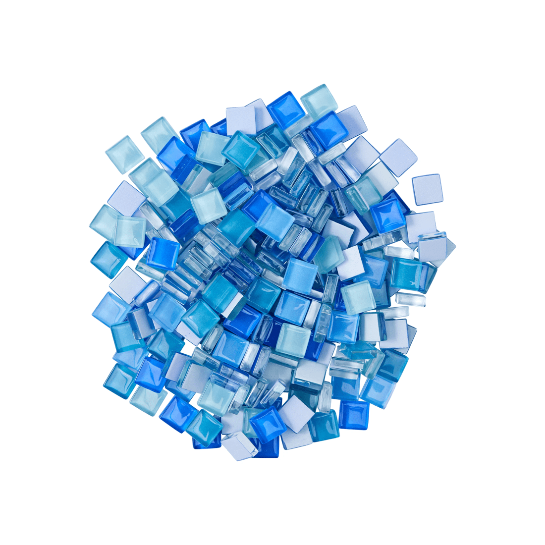 2 Mosaic Glass Tiles - Blue, 2 of 3