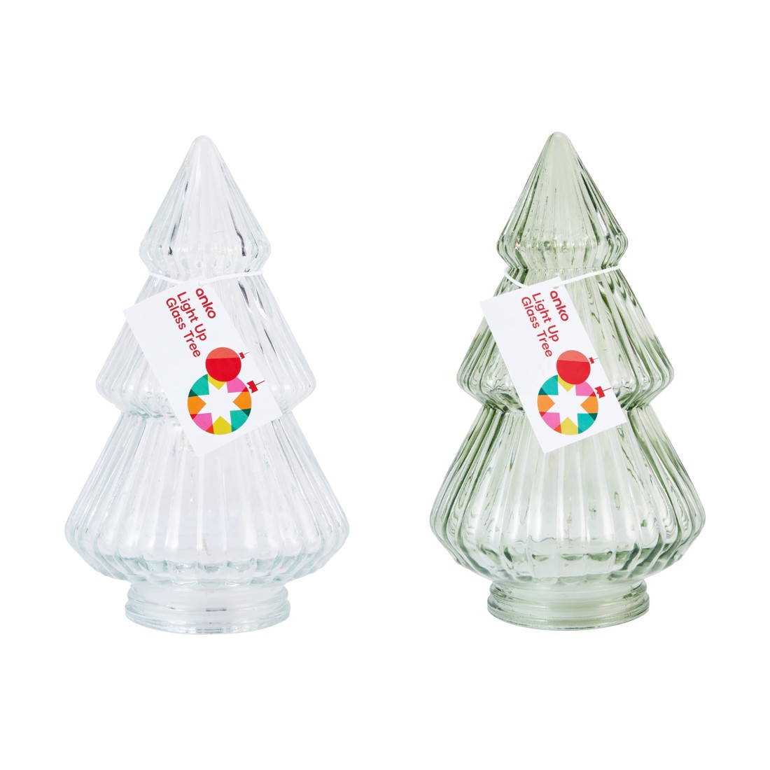 5 Light Up Glass Tree - Assorted, 5 of 6